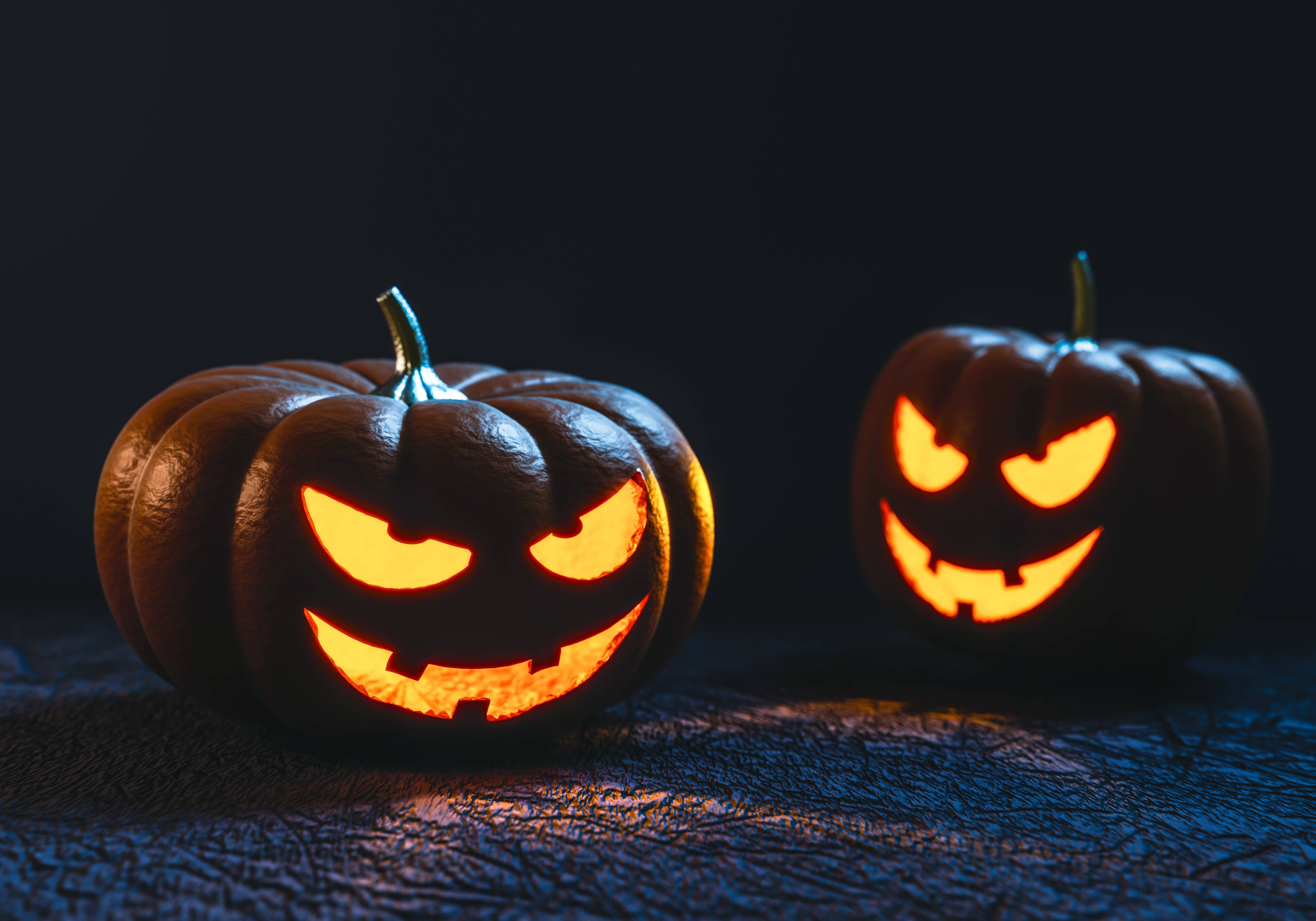 Maboga ya Kutisha ya Halloween Picha ya Ukuta
