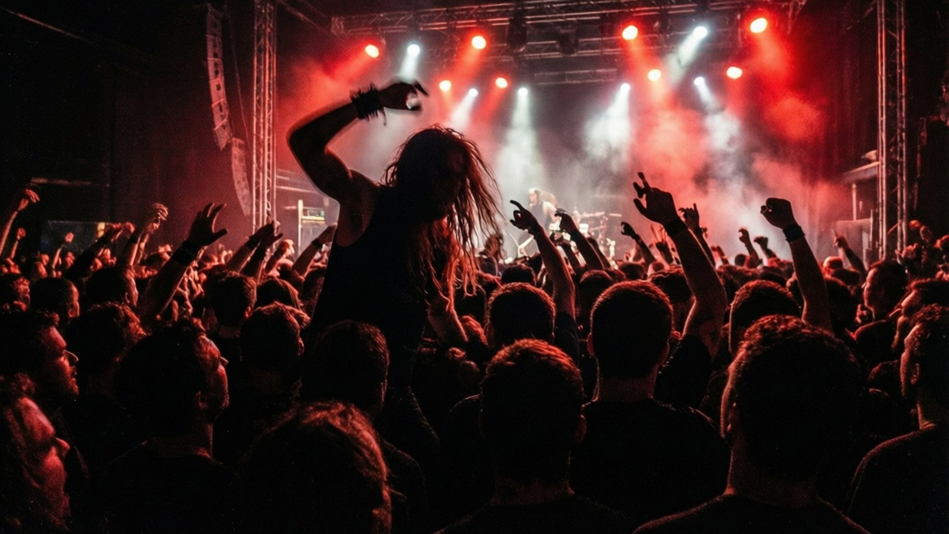 Machafuko ya Mosh Pit Picha ya Ukuta
