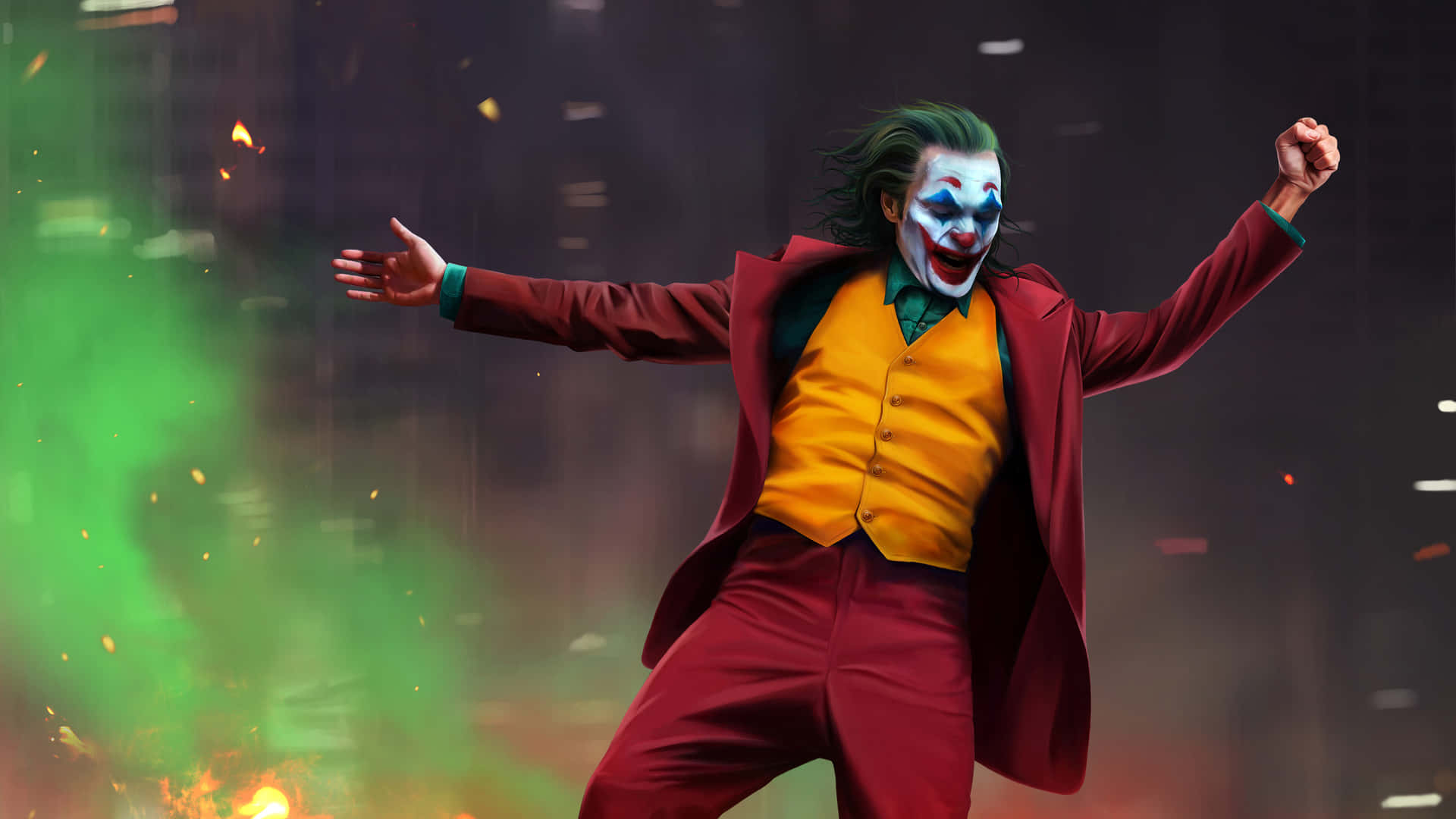 Macho ya Joker Yenye Kupenya Picha ya Ukuta