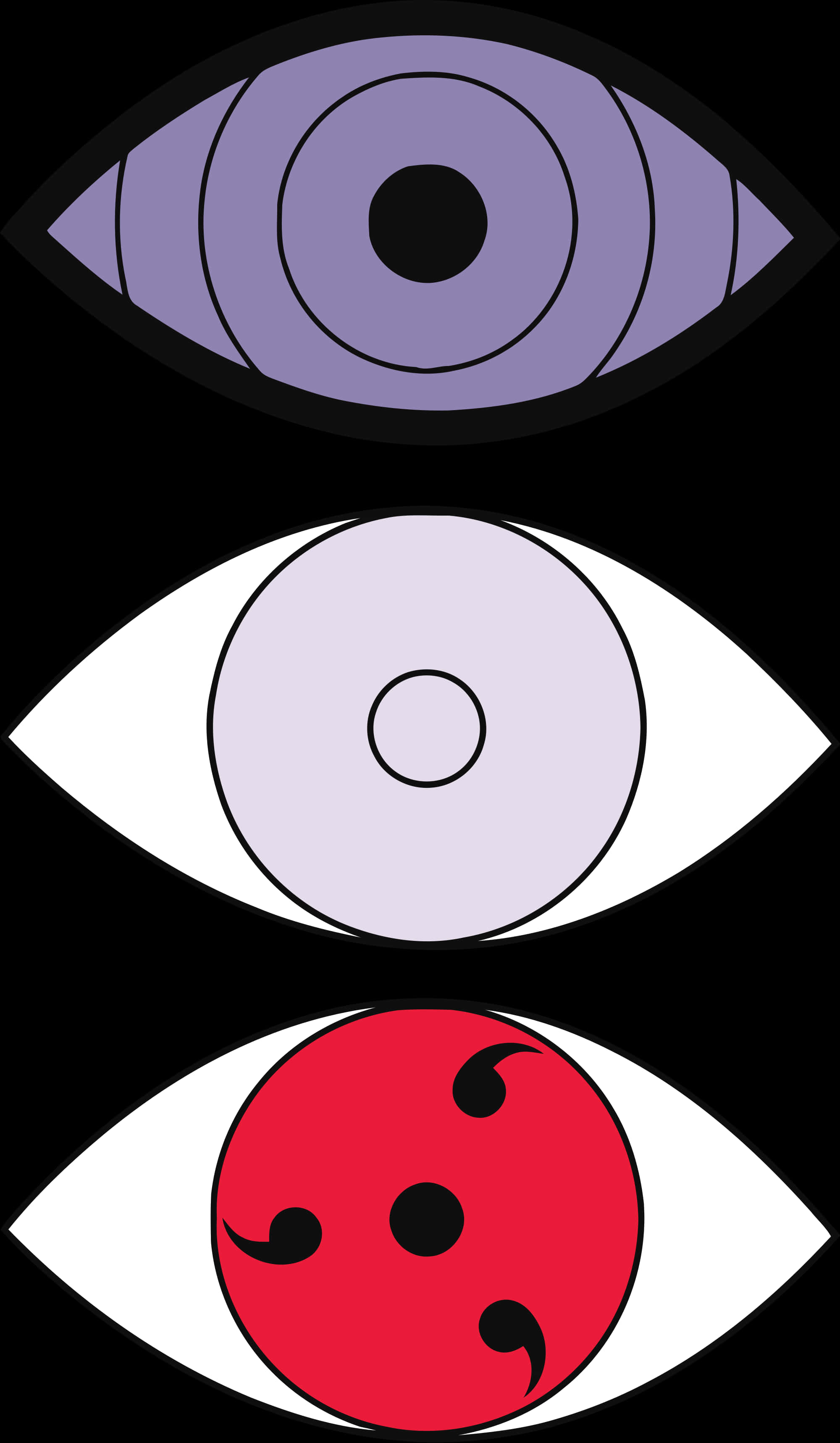 Macho ya Naruto Rinnegan Sharingan Byakugan Picha ya Ukuta