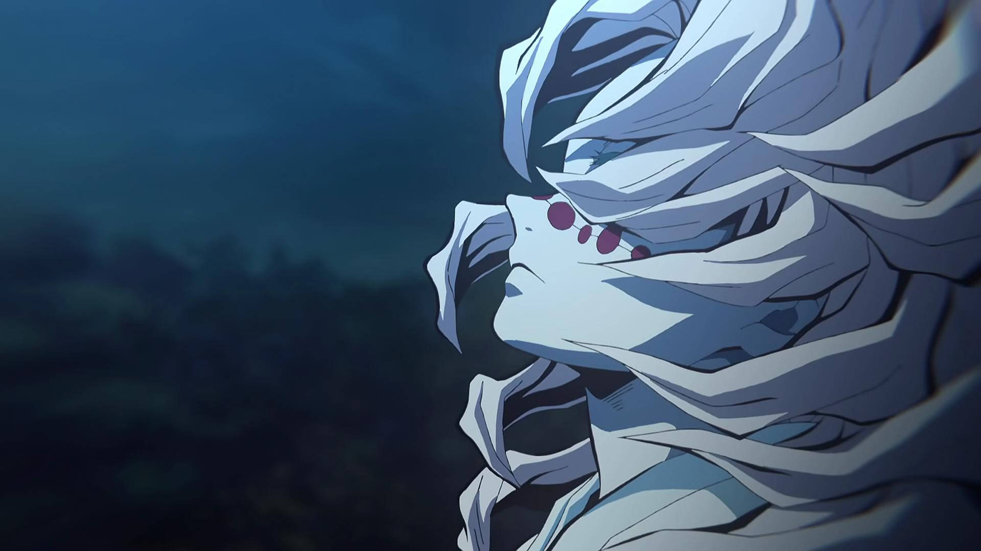 Macho ya Rui kutoka Demon Slayer Picha ya Ukuta
