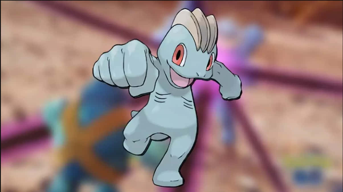 Machop Pamoja na Mandharinyuma Iliyofifishwa Picha ya Ukuta