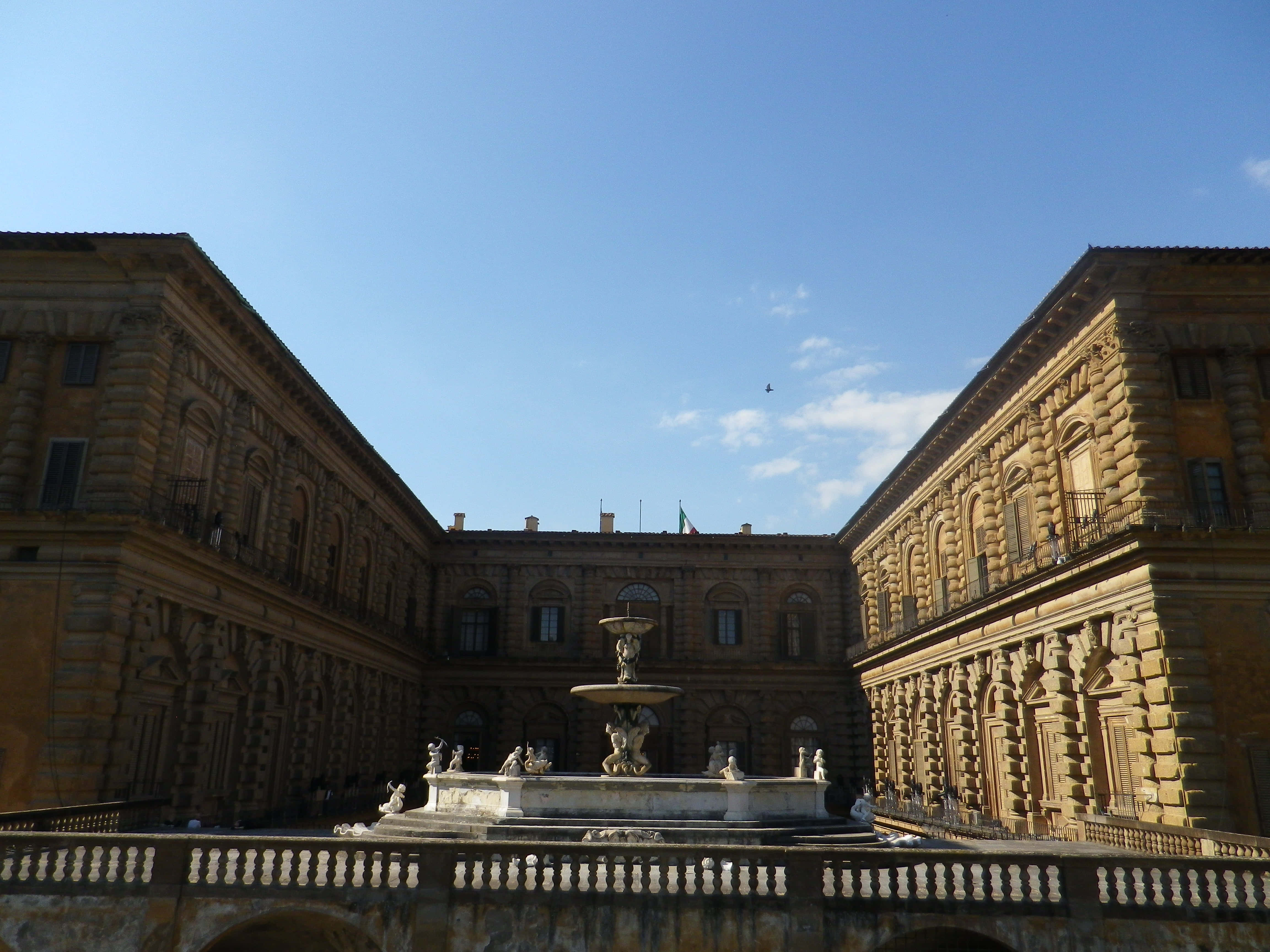 Maelezo ya Usanifu wa Palazzo Pitti Picha ya Ukuta