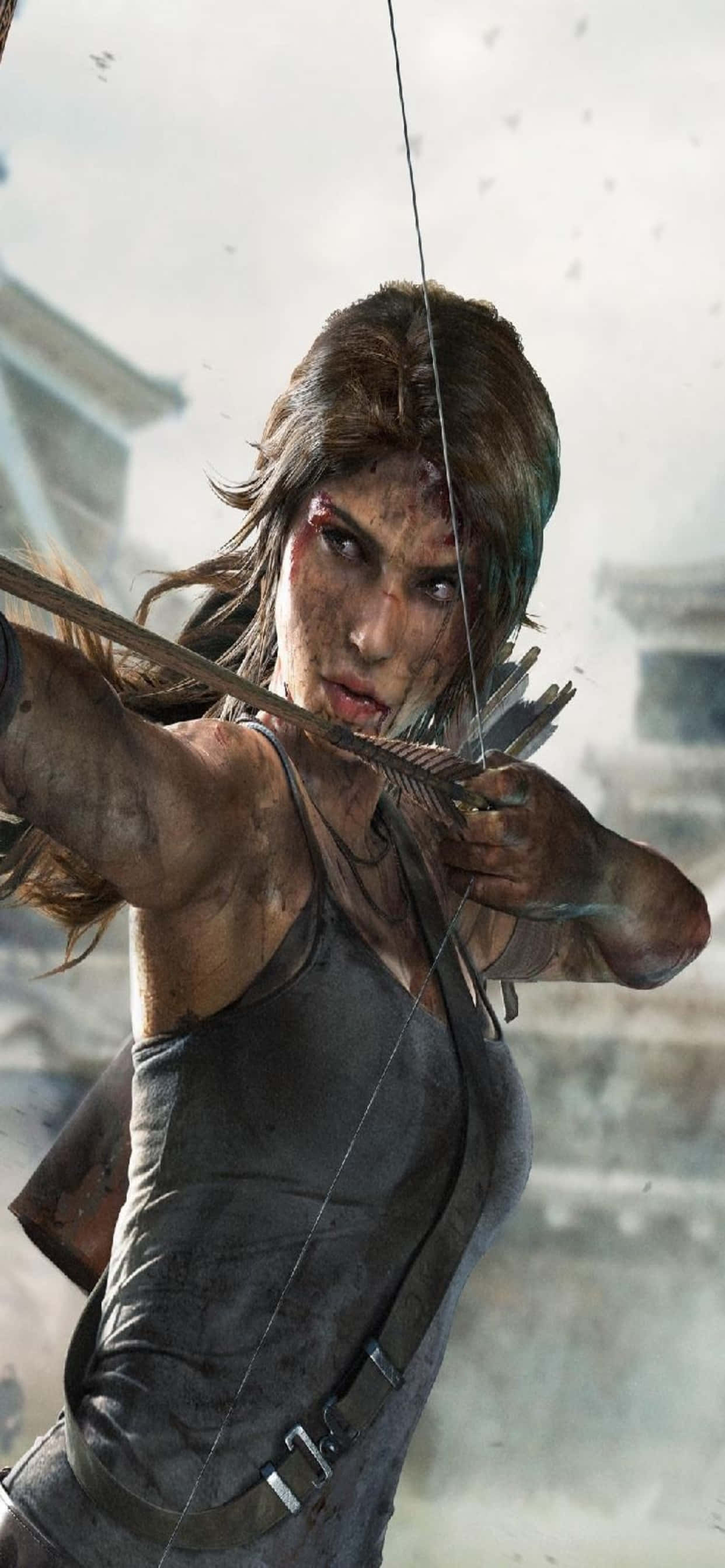 Mafanikio ya Kuvutia Yawajibika: Fafuta Hazina Zilizofichwa za Rise of the Tomb Raider na iPhone Xs Max yako! Picha ya Ukuta