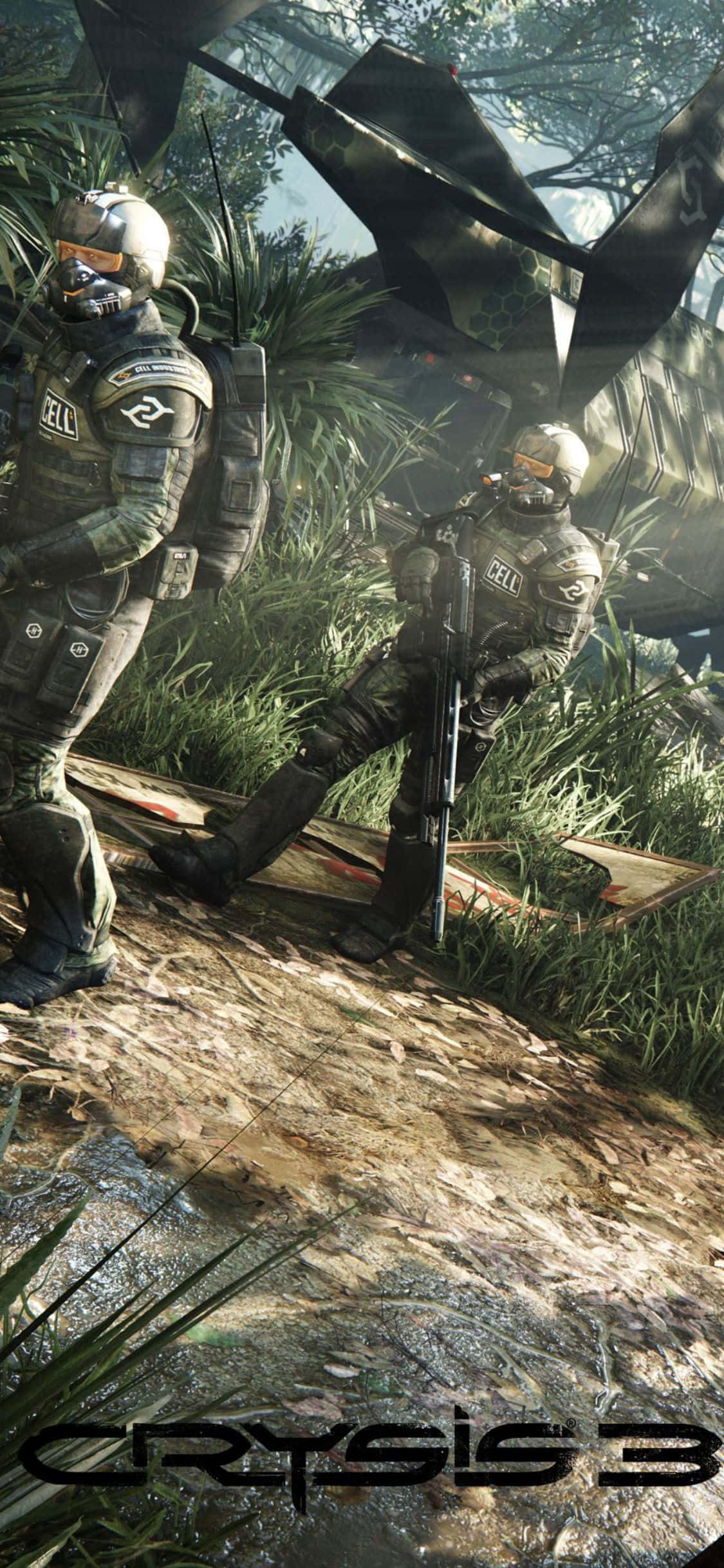 Mafunzo ya Sayansi-Fantasia ya Kuthibitisha – Crysis 3 kwa iPhone X Picha ya Ukuta