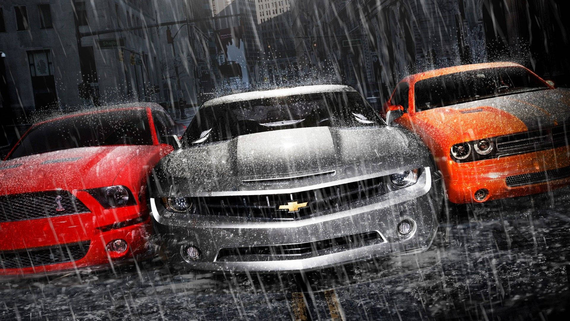 Magari Mazuri Sana Chevrolet Camaro Picha ya Ukuta