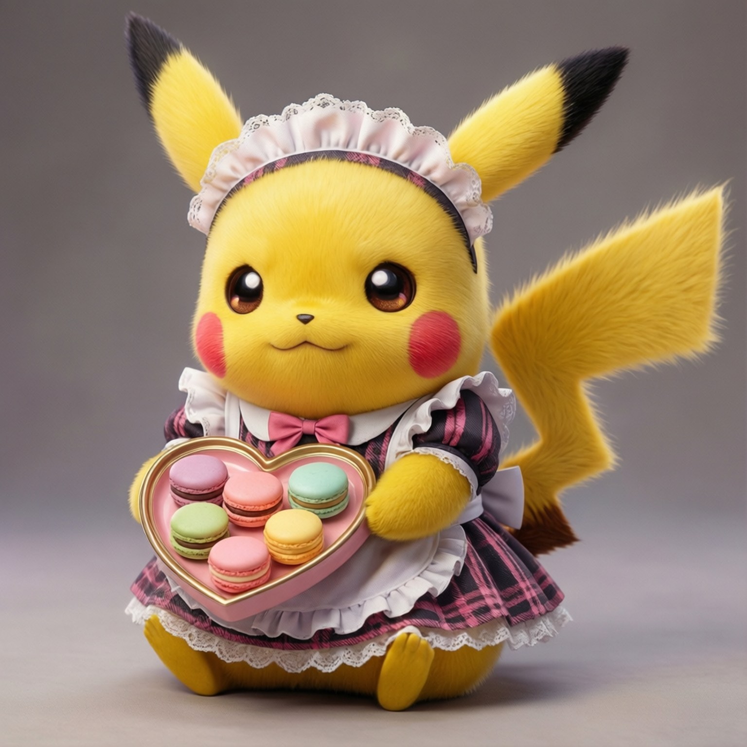 Maid Pikachu Mrembo Picha ya Ukuta