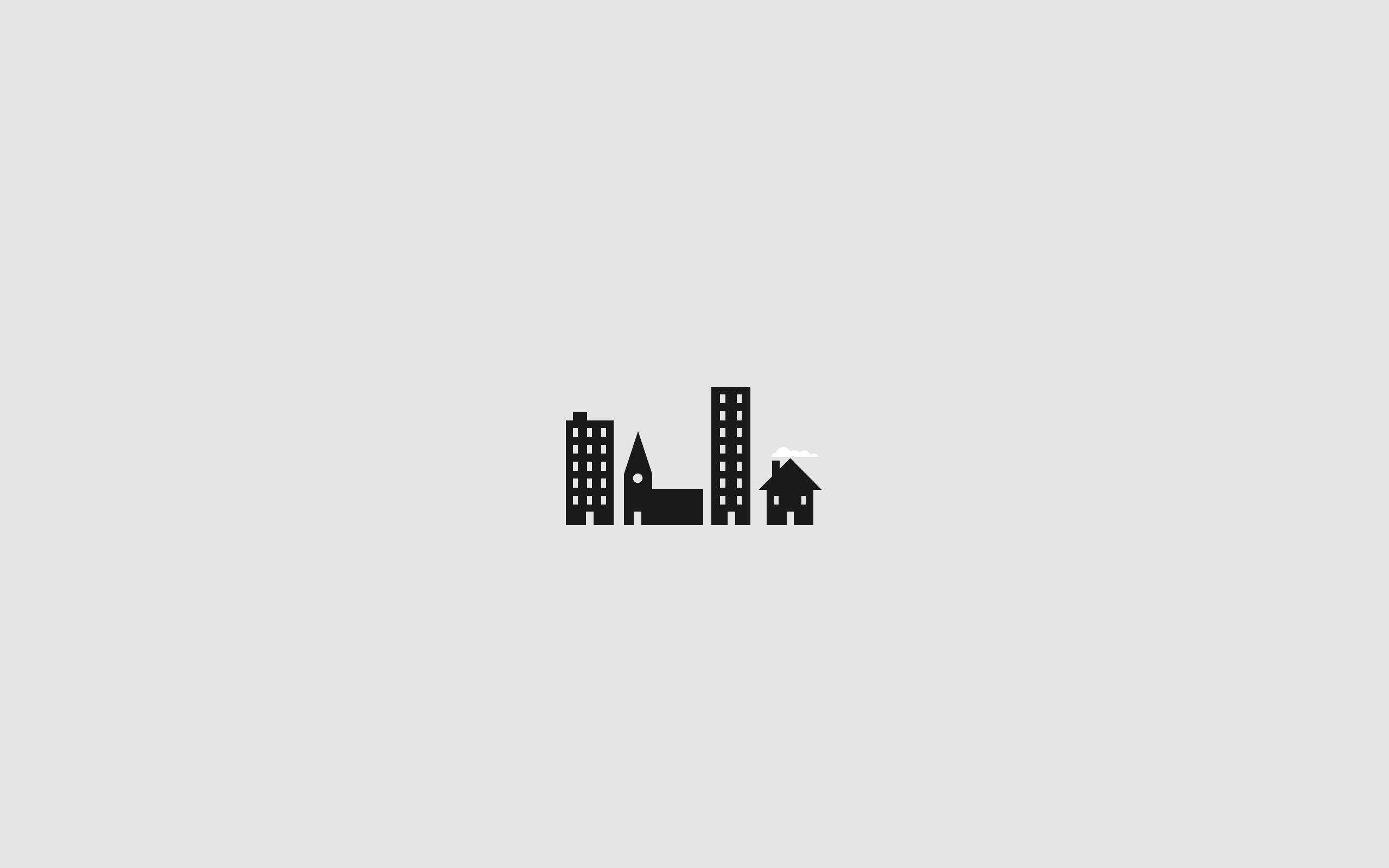 Majengo Na Nyumba Minimal Aesthetic Desktop Picha ya Ukuta