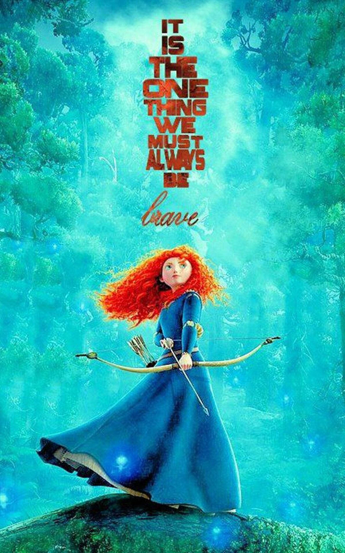 Majestic Blue Merida Phone Picha ya Ukuta