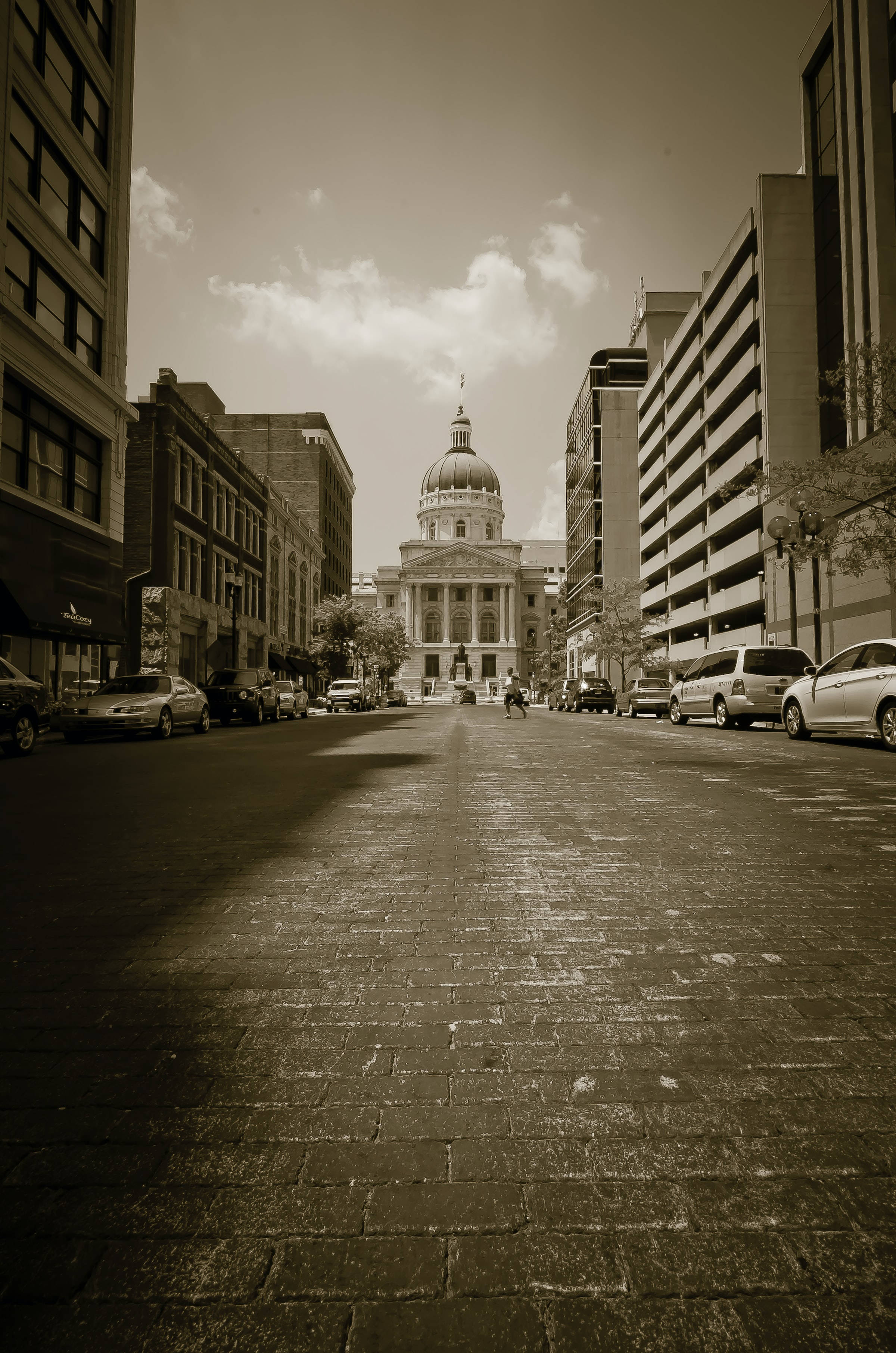 Majestic View of the Indiana Statehouse in Indianapolis Picha ya Ukuta