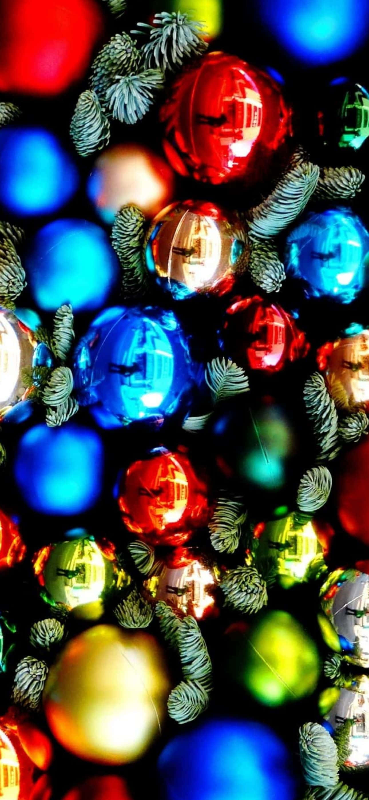 "Make it a magical Christmas with the latest iPhone!" Picha ya Ukuta
