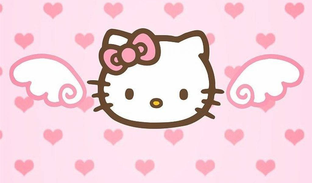 Malaika Mzuri wa Hello Kitty Anayevutia Picha ya Ukuta