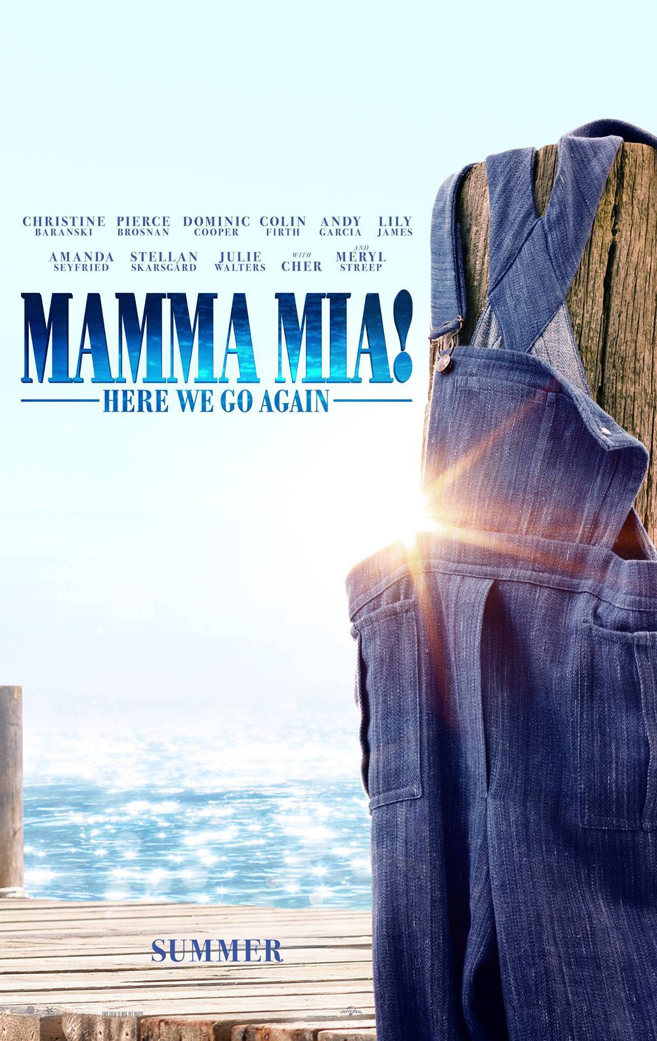 Mama Mia! Kipenyeo cha Denim cha Kipekee Picha ya Ukuta