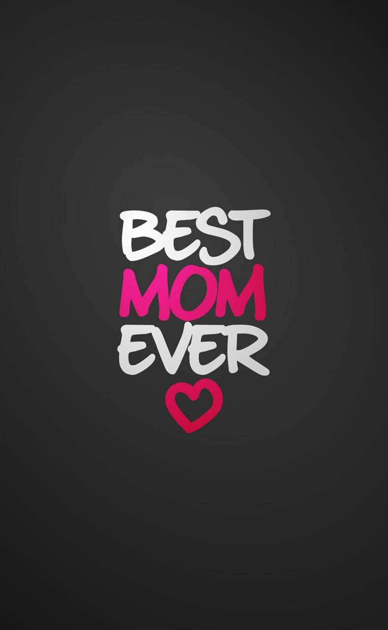 Mama Mzuri Mama Bora Mile Kwenye Nyeusi Picha ya Ukuta