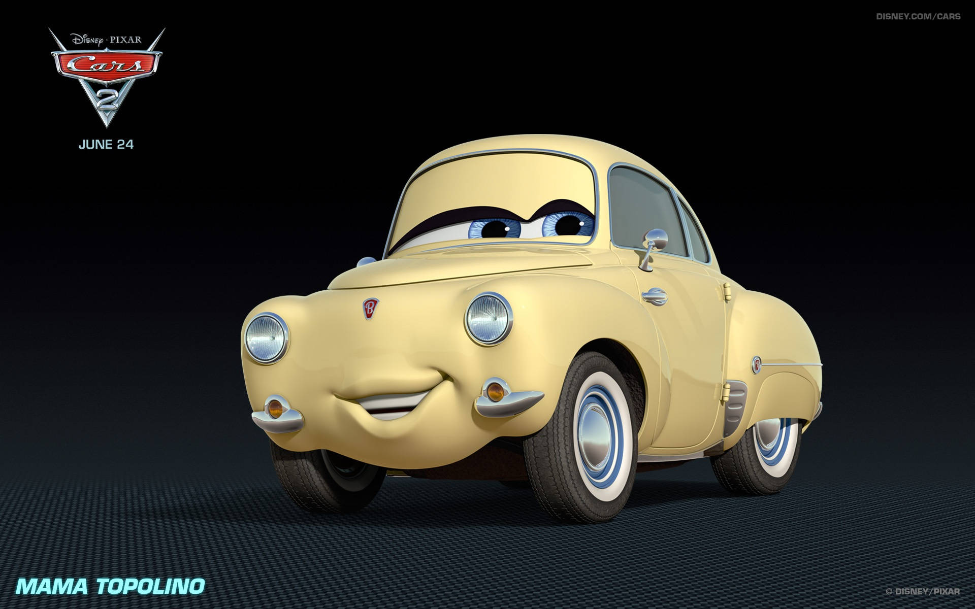 Mama Topolino kutoka Disney Pixar's Cars 2 Picha ya Ukuta