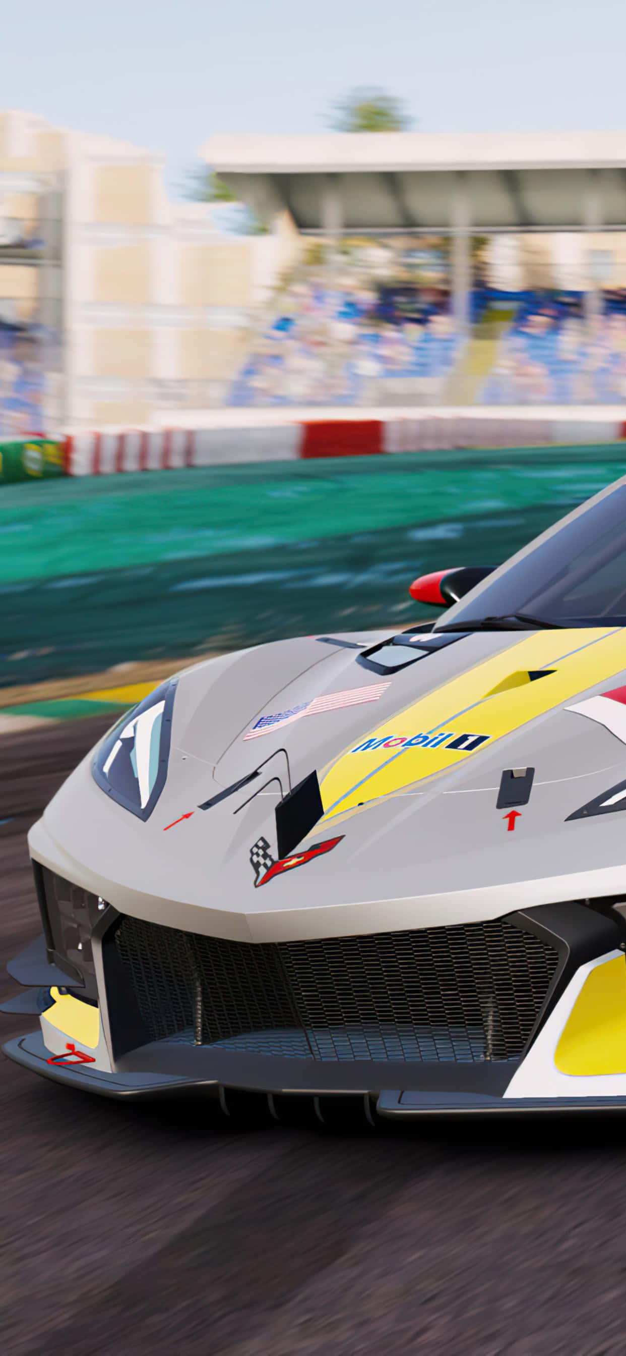 Mandalio ya iPhone XS Max ya Project Cars 2 ya Lamborghini V12 ya Kijivu Picha ya Ukuta