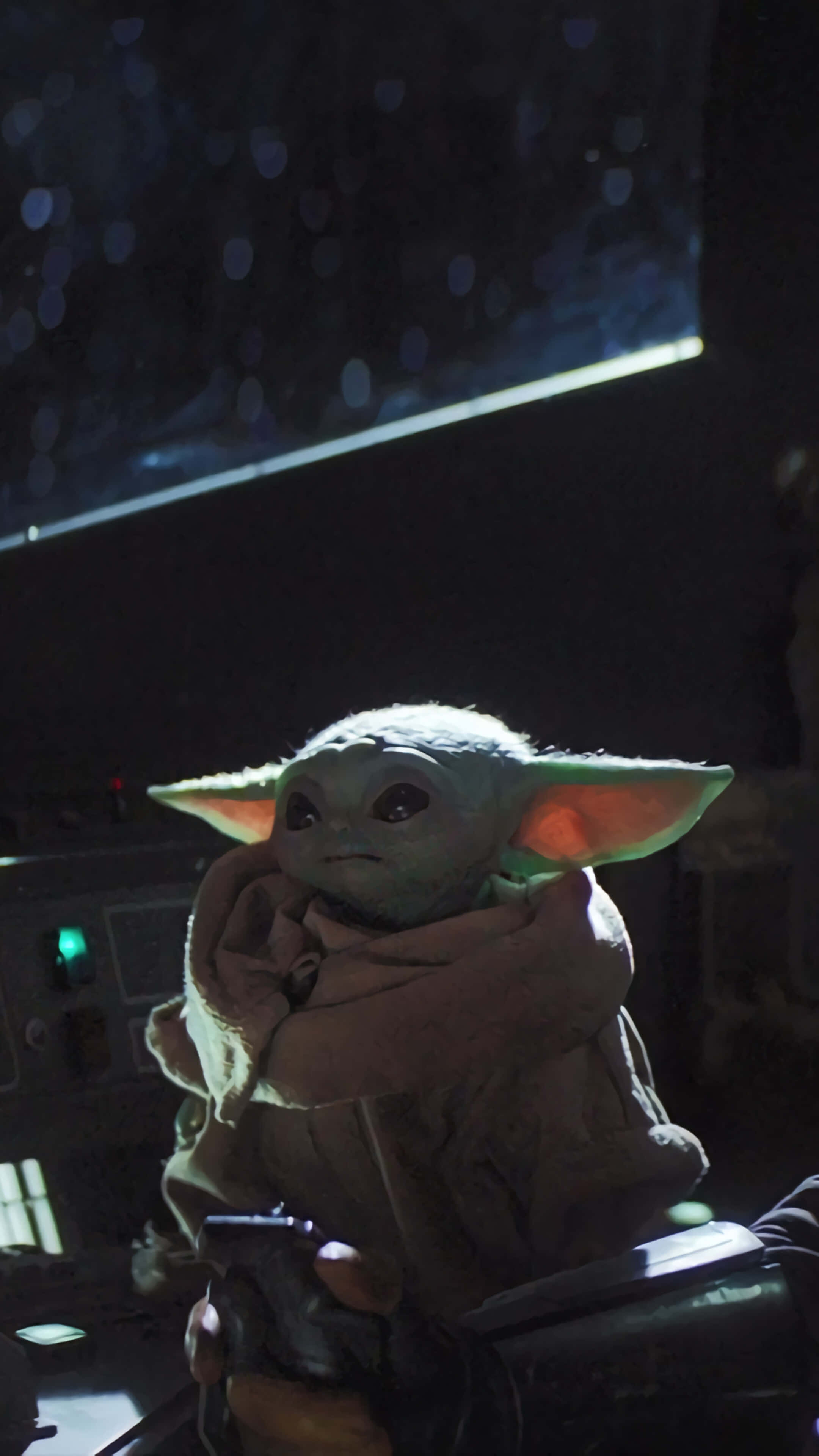 Mandalorian Yoda Katika Chombo cha Anga Picha ya Ukuta