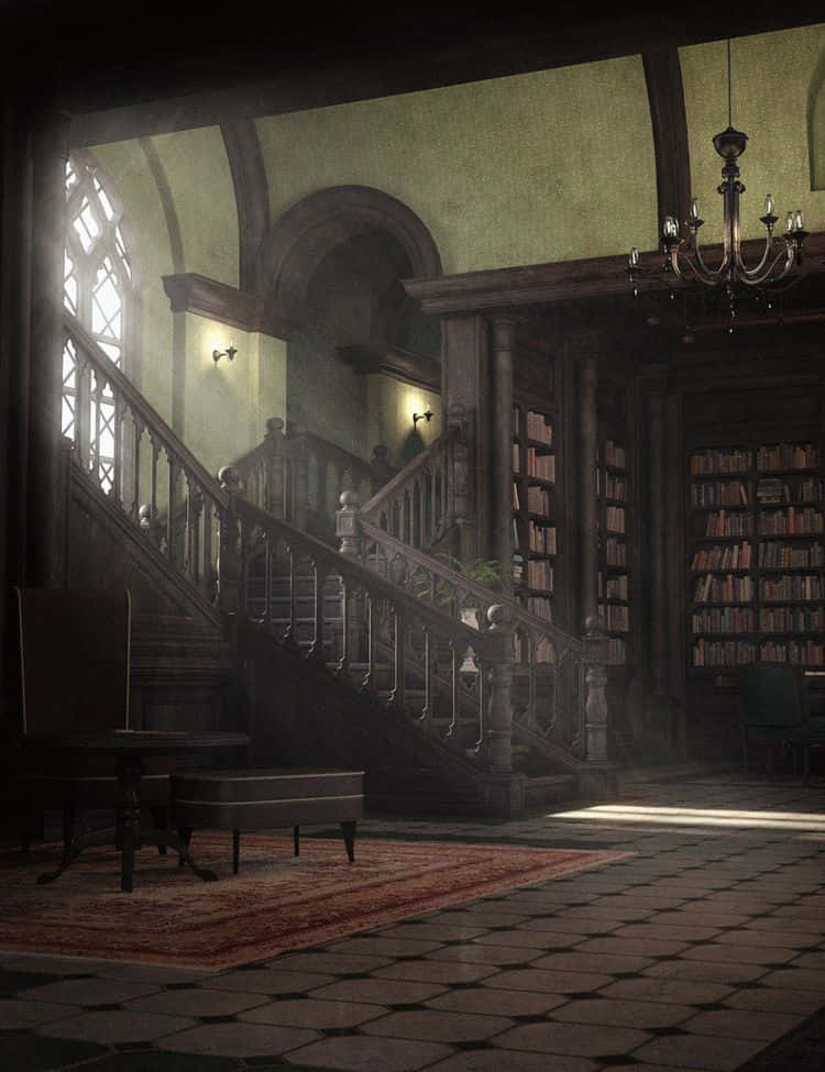 Mandarini ya Dark Academia Picha ya Ukuta