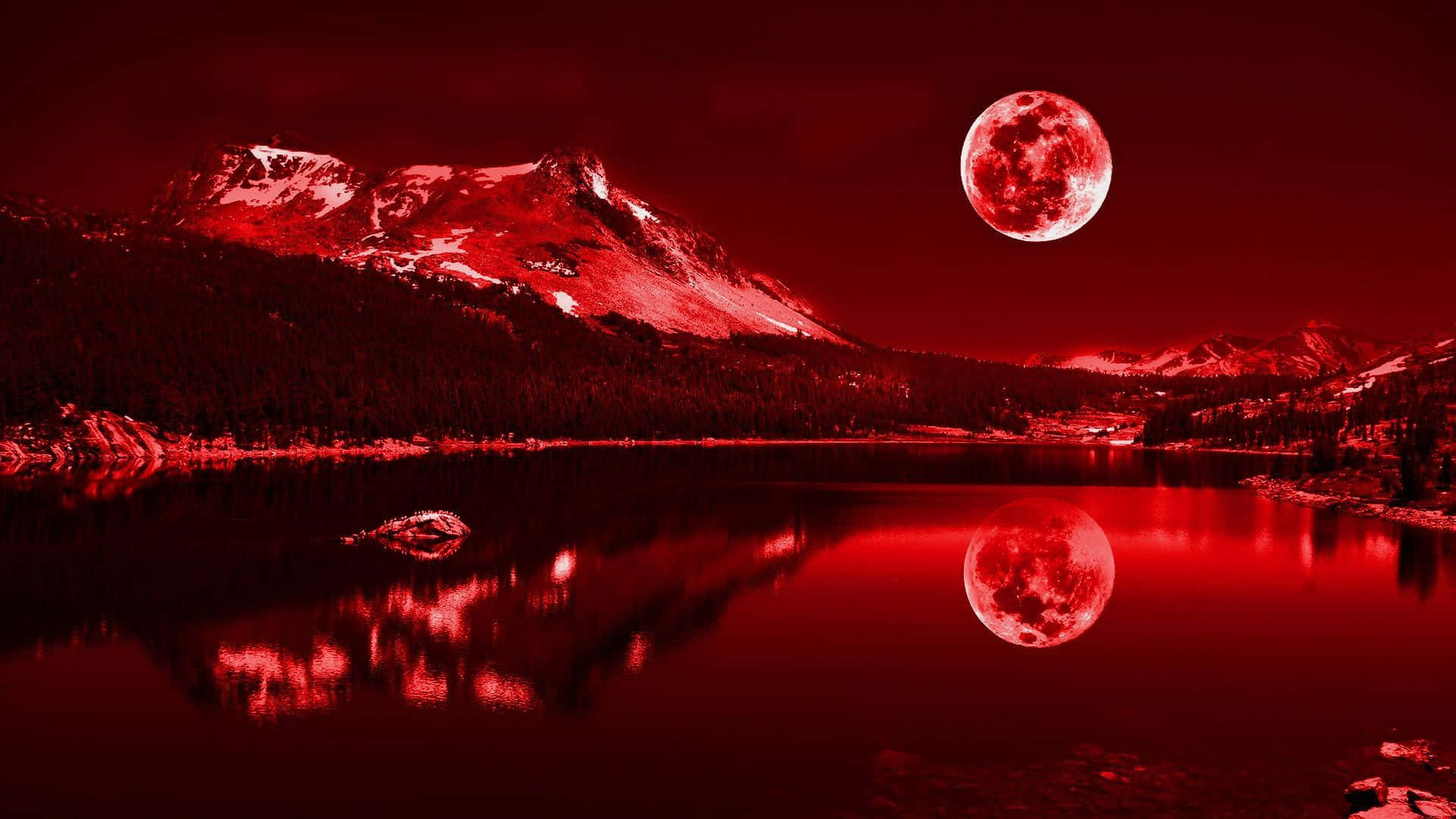 Mandhari Nyekundu 1920x1080 Picha ya Ukuta