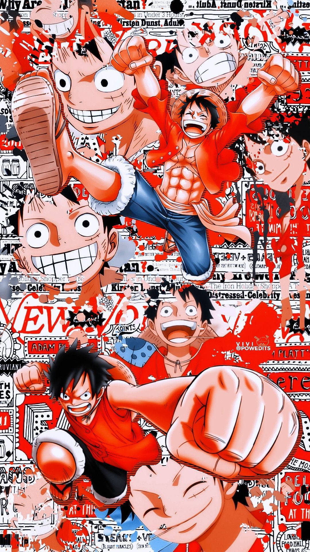 Mandhari Nyepesi ya Luffy Picha ya Ukuta
