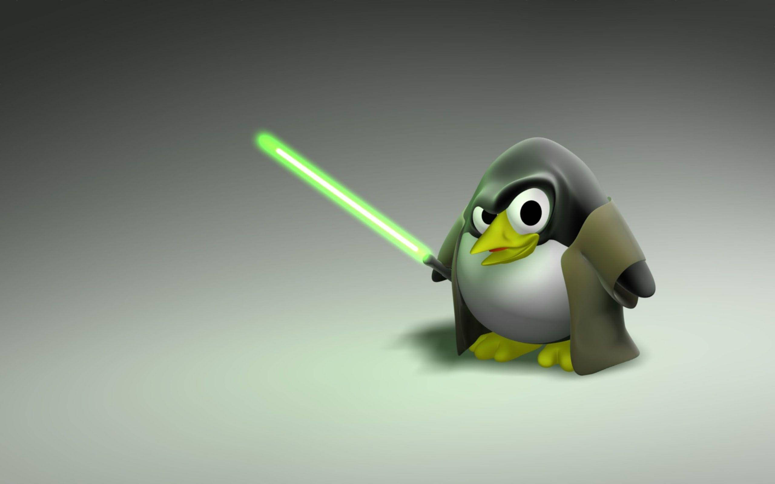 Mandhari Rasmi ya Star Wars ya Tux kwa Kompyuta ya Linux Picha ya Ukuta