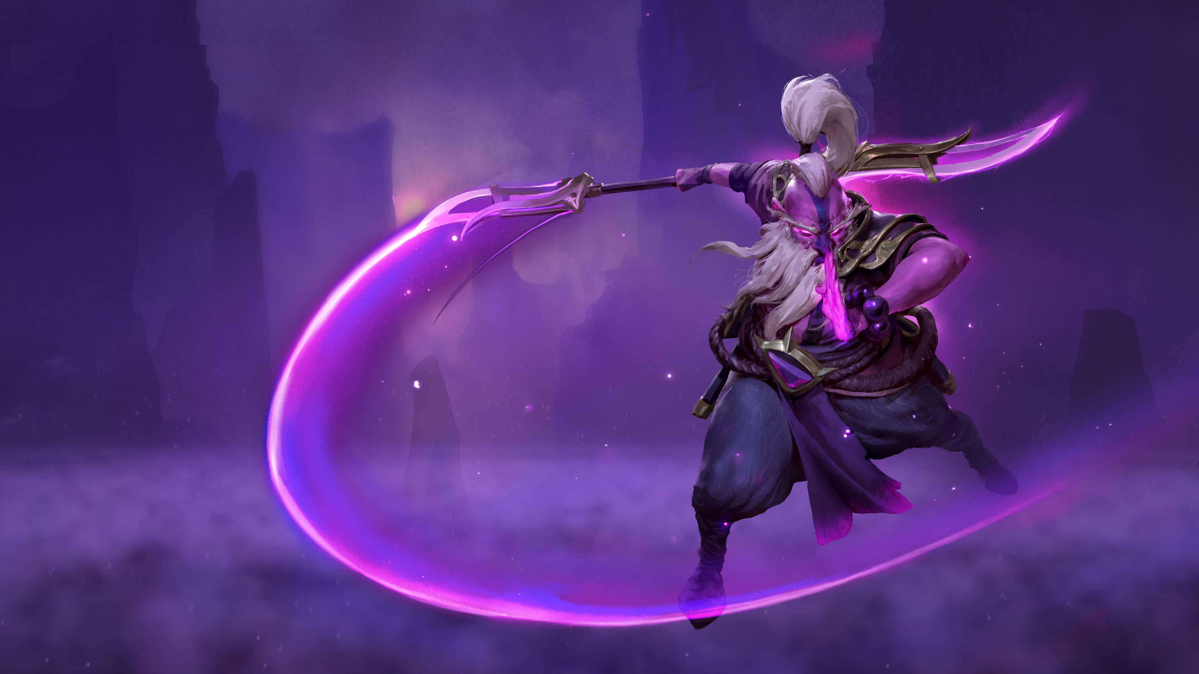 Mandhari ya 4K ya Dota 2 ya Void Spirit Mlimani Picha ya Ukuta