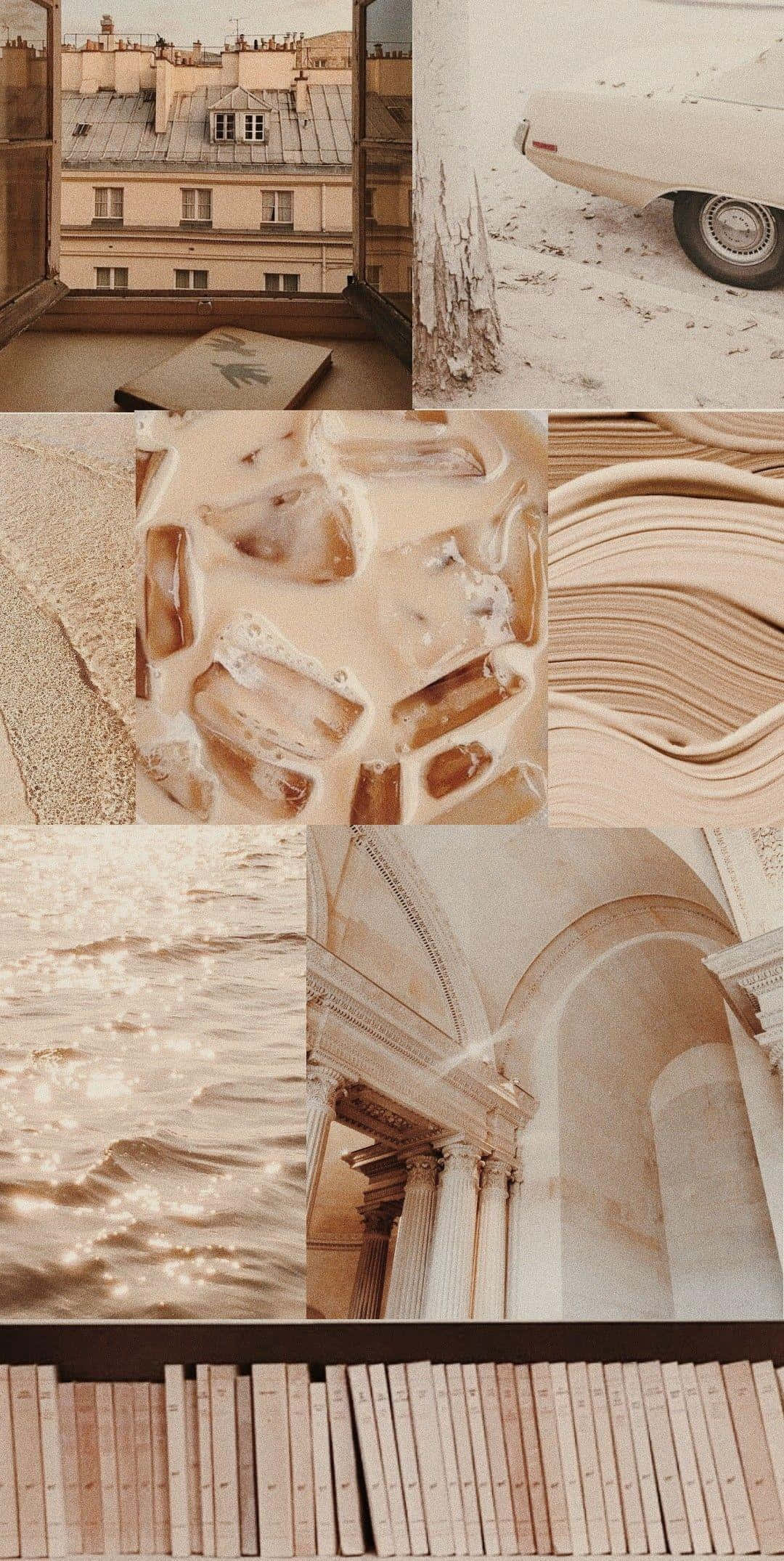 Mandhari ya Abstract ya Rangi ya Beige Picha ya Ukuta