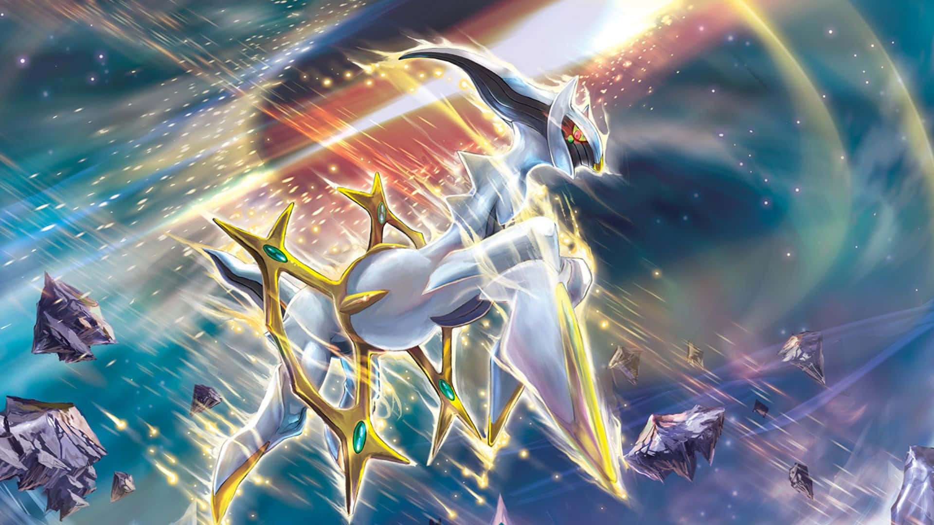 Mandhari ya Ajabu ya Pokemon Hadithi Arceus Picha ya Ukuta