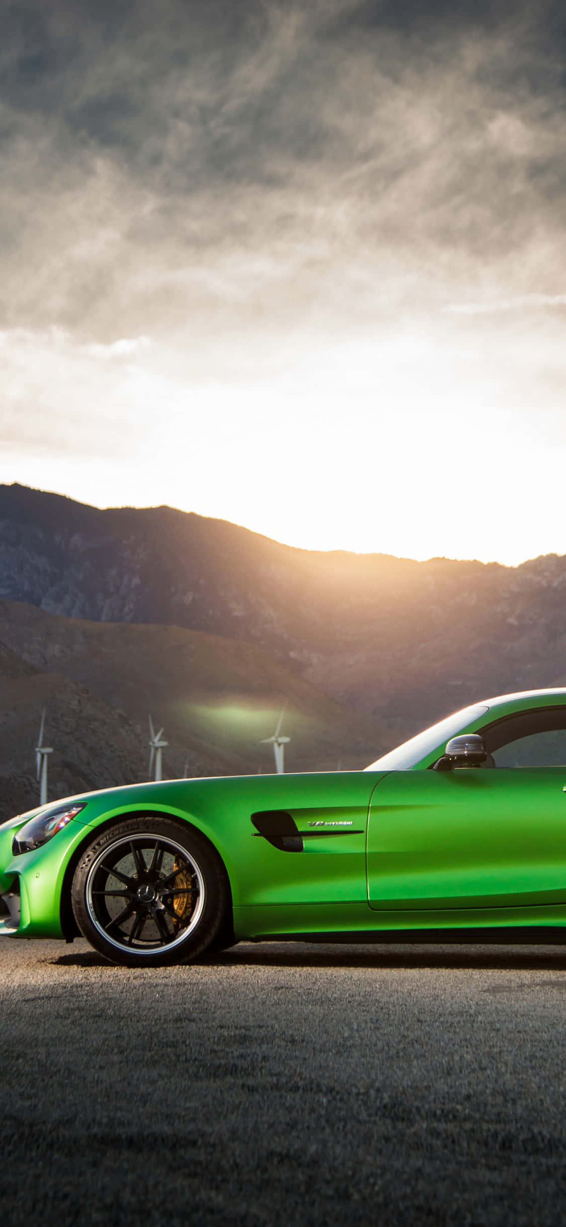Mandhari ya Android Amg Gt-r ya Upande wa Mwendo wa Kinyume Picha ya Ukuta