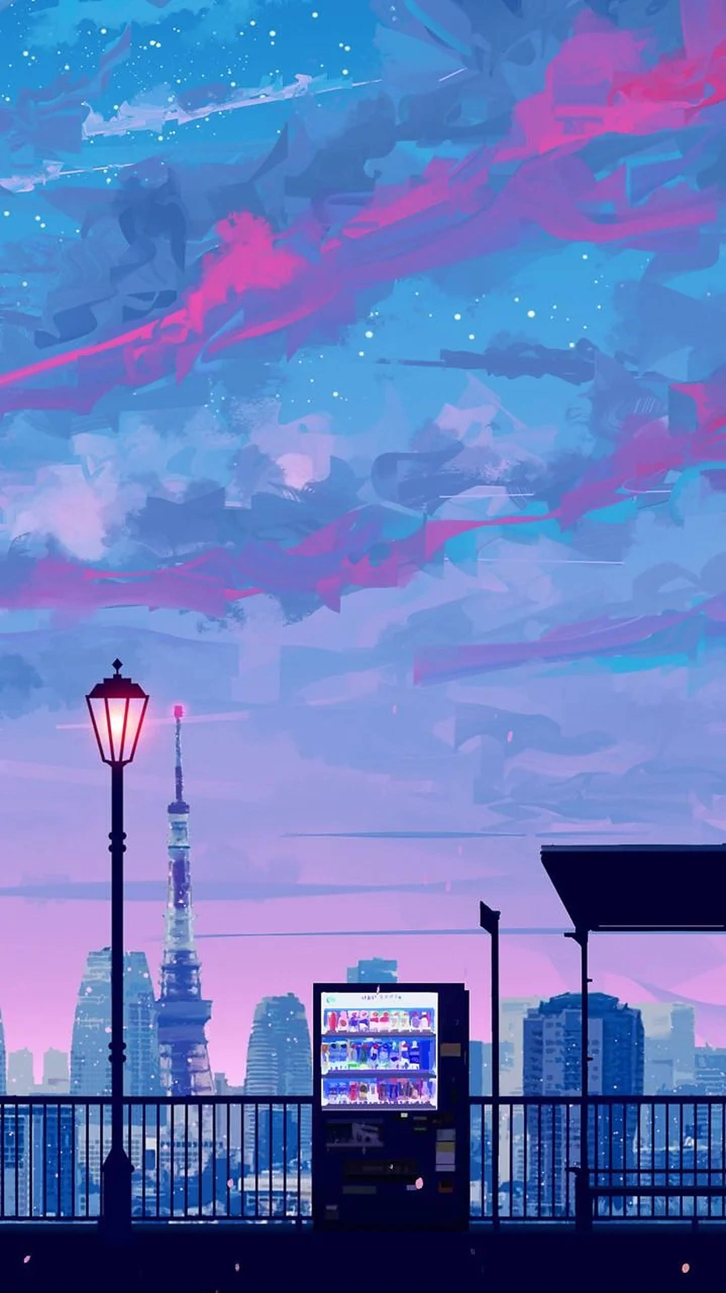 Mandhari ya Anime ya iPhone Picha ya Ukuta