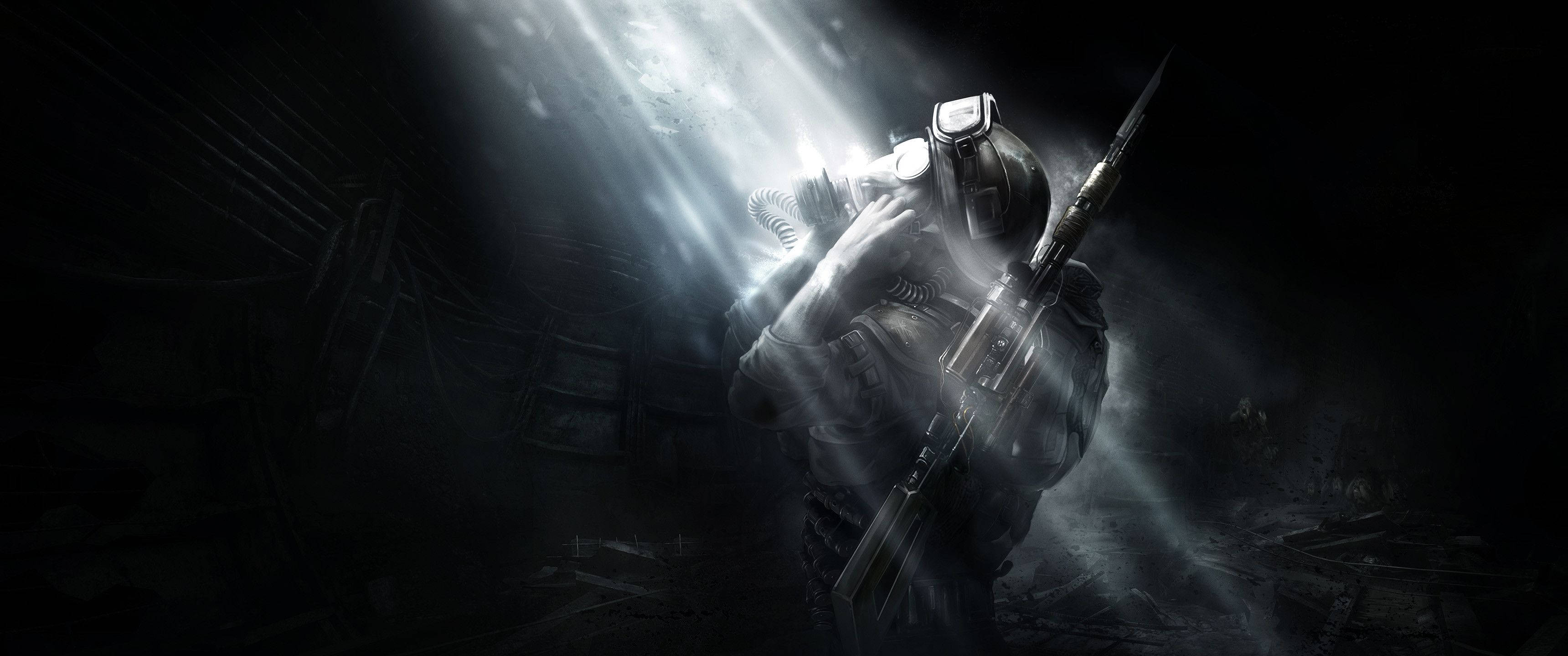 Mandhari ya baada ya apokalipsi kutoka mchezo wa video Metro Last Light Picha ya Ukuta