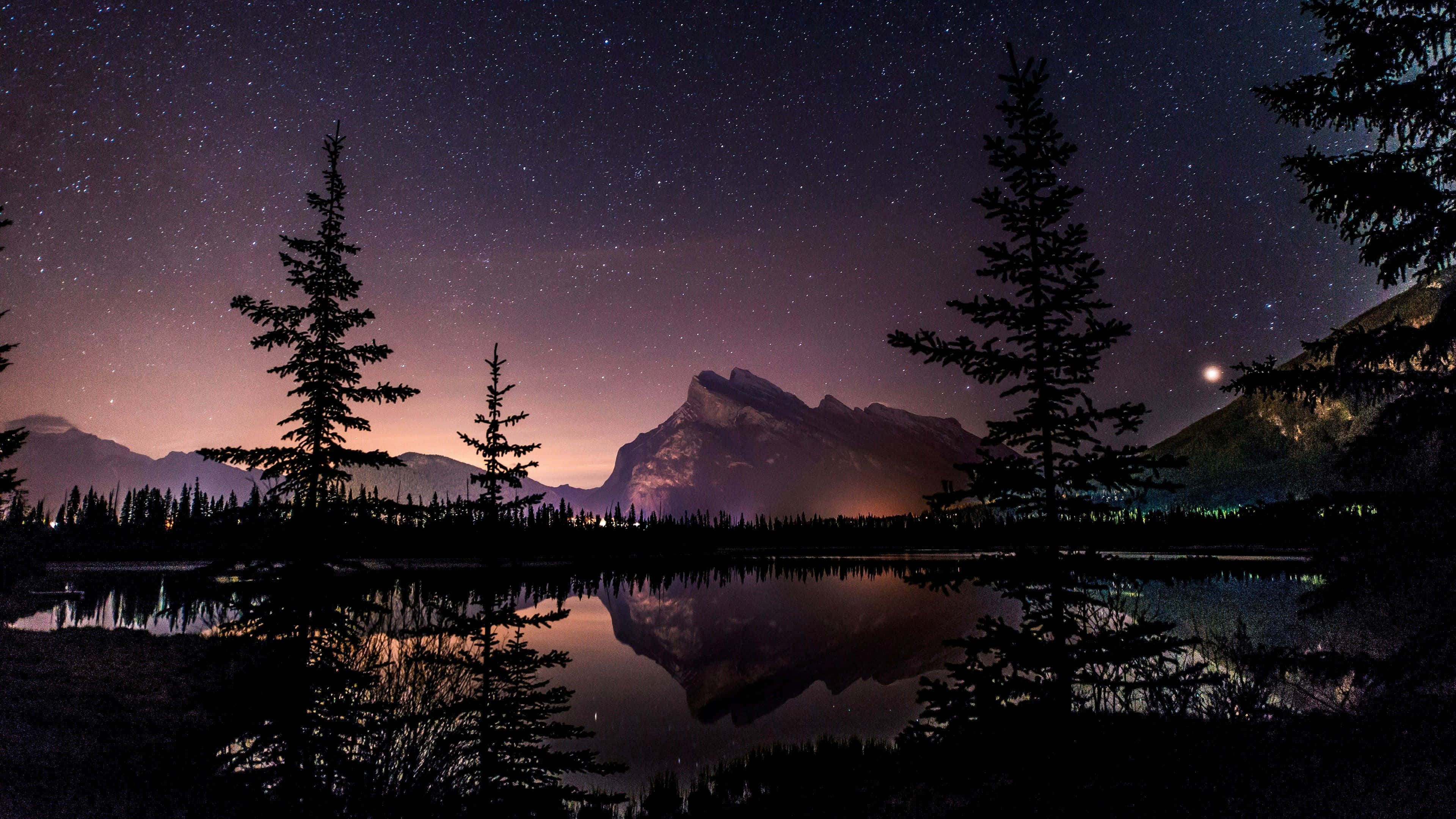 Mandhari ya Banff National Park 4K Ultra HD Picha ya Ukuta