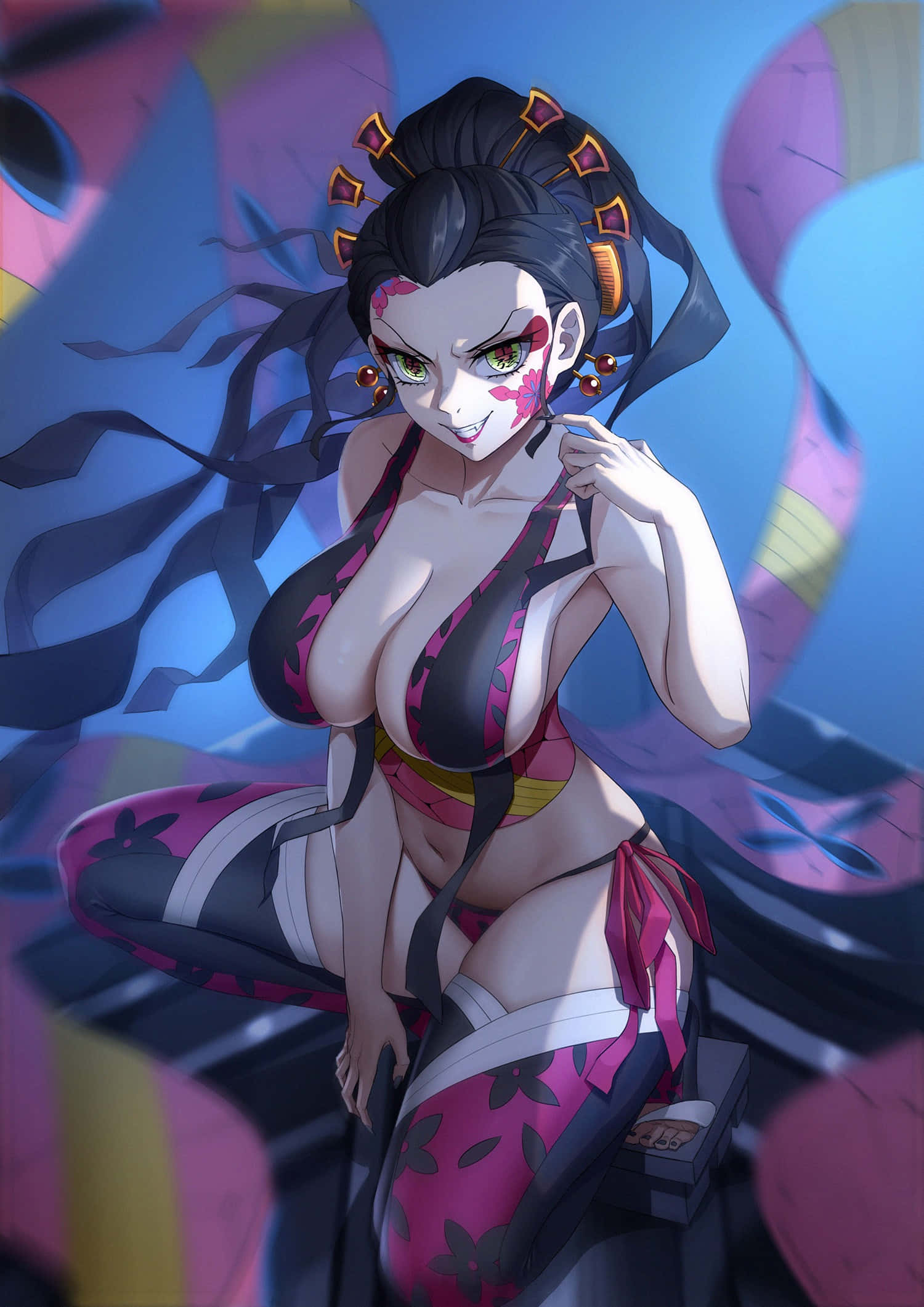 Mandhari ya Daki 4K Kutoka Demon Slayer Picha ya Ukuta
