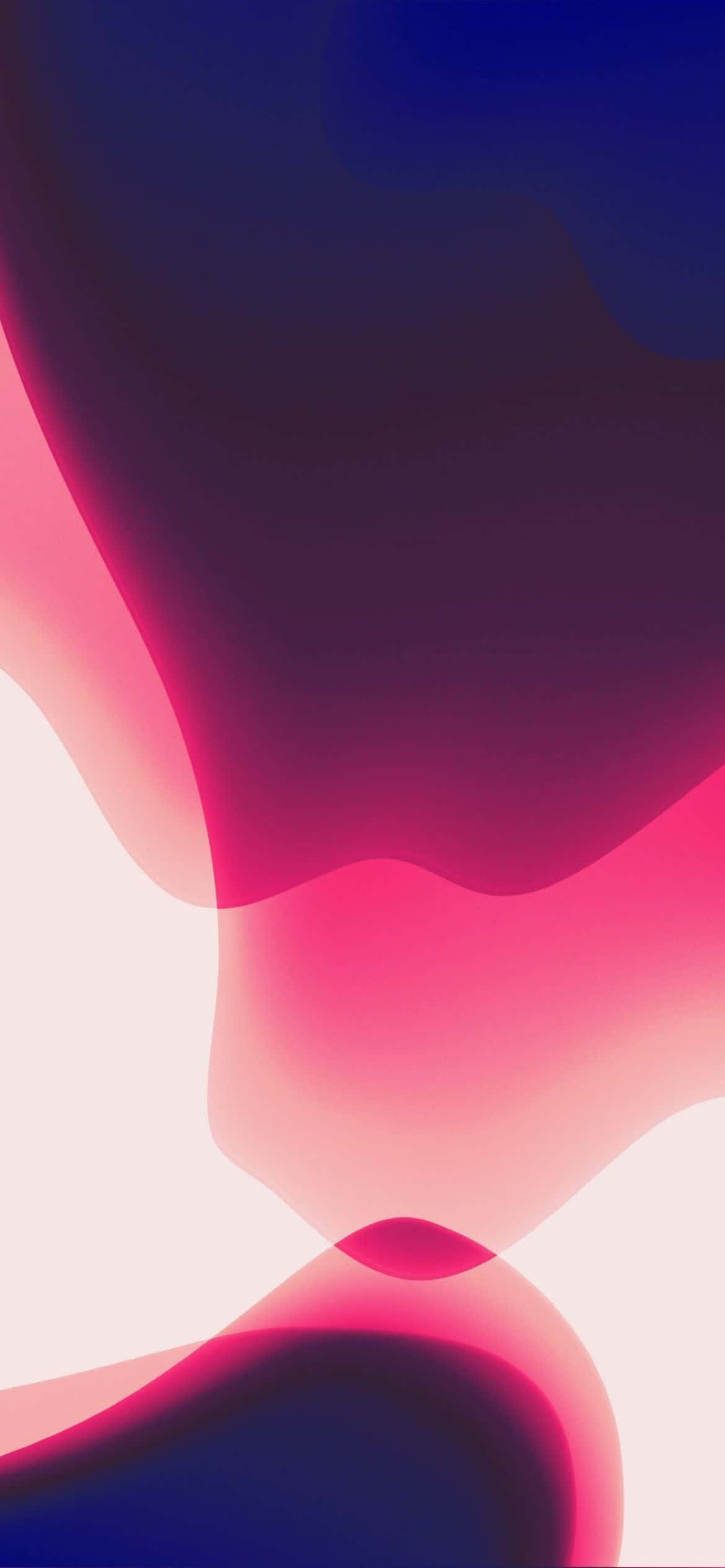 Mandhari ya iOS 13 ya Nyekundu na Purpura Picha ya Ukuta