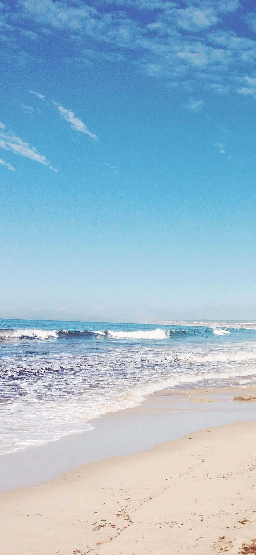 iPhone X Malibu Background Mchanga Wa Beach White Picha ya Ukuta