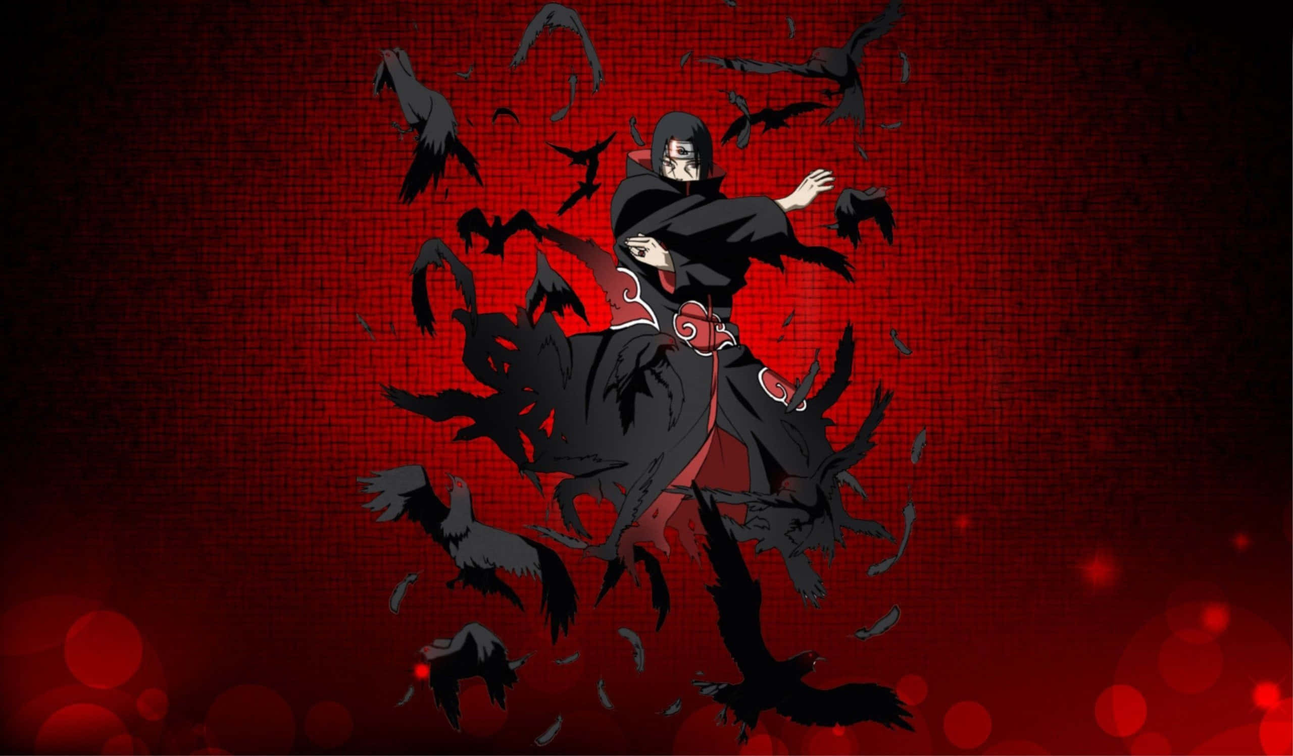 Mandhari ya Itachi Uchiha - Uamsho wa Mangekyo Sharingan Picha ya Ukuta