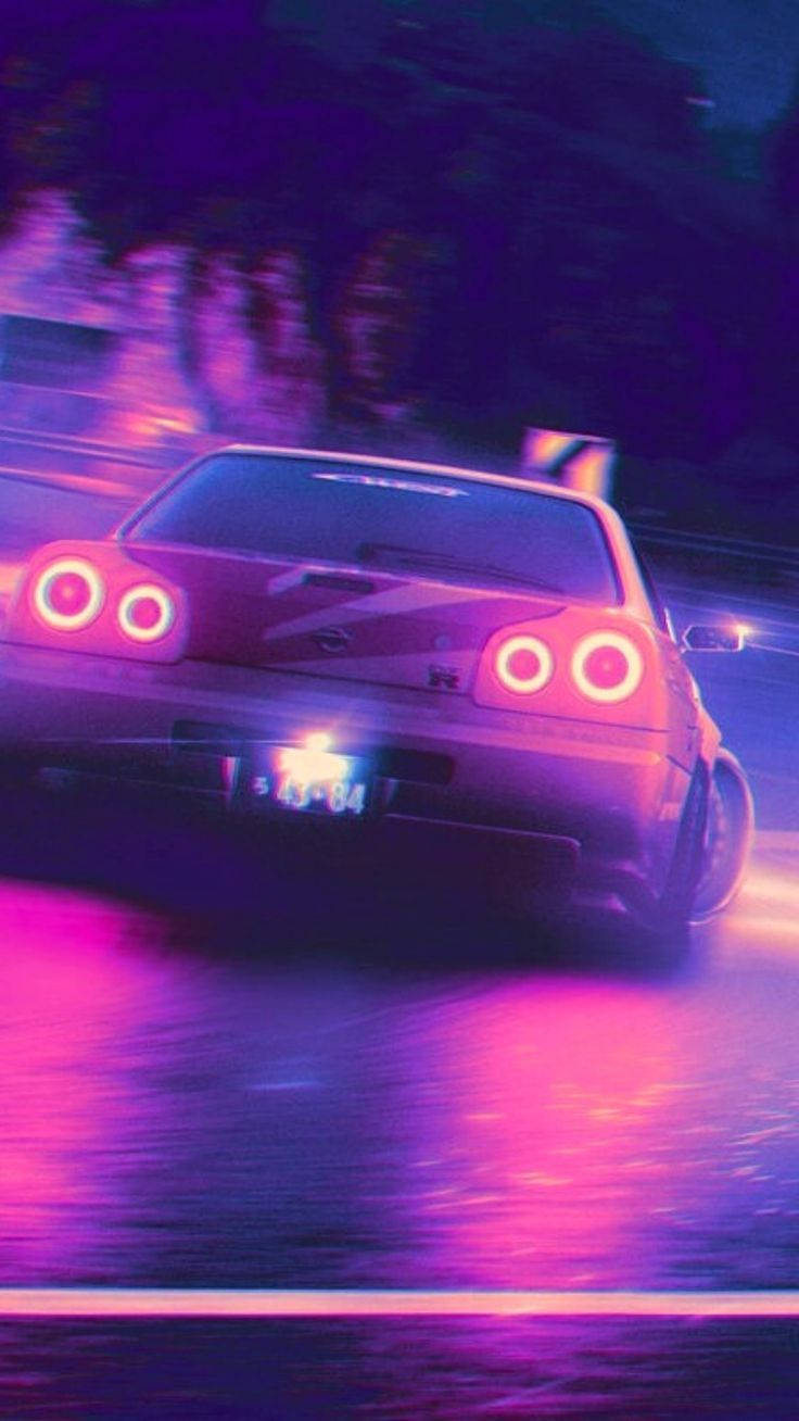 Mandhari ya JDM Skyline Picha ya Ukuta