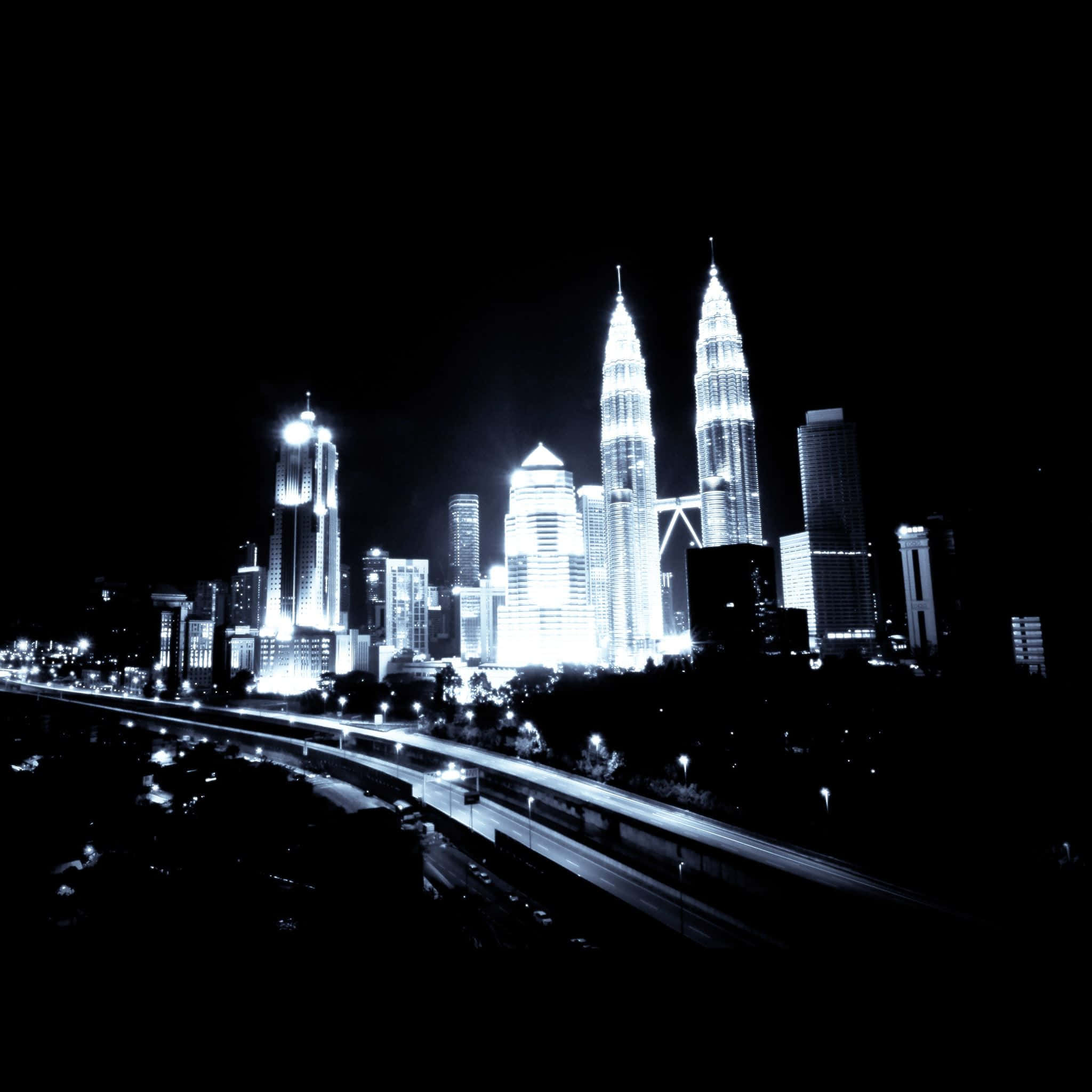 Mandhari ya Jiji la Baadaye la Dark City Picha ya Ukuta
