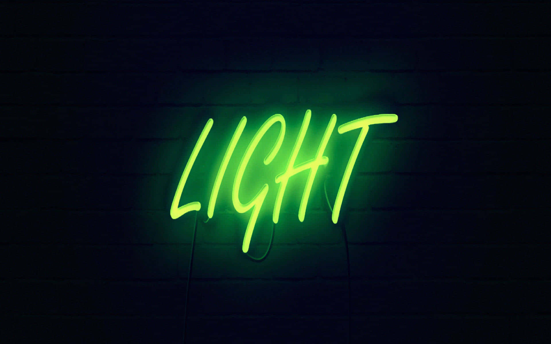 Mandhari ya Kijani Kibao ya Neon Picha ya Ukuta