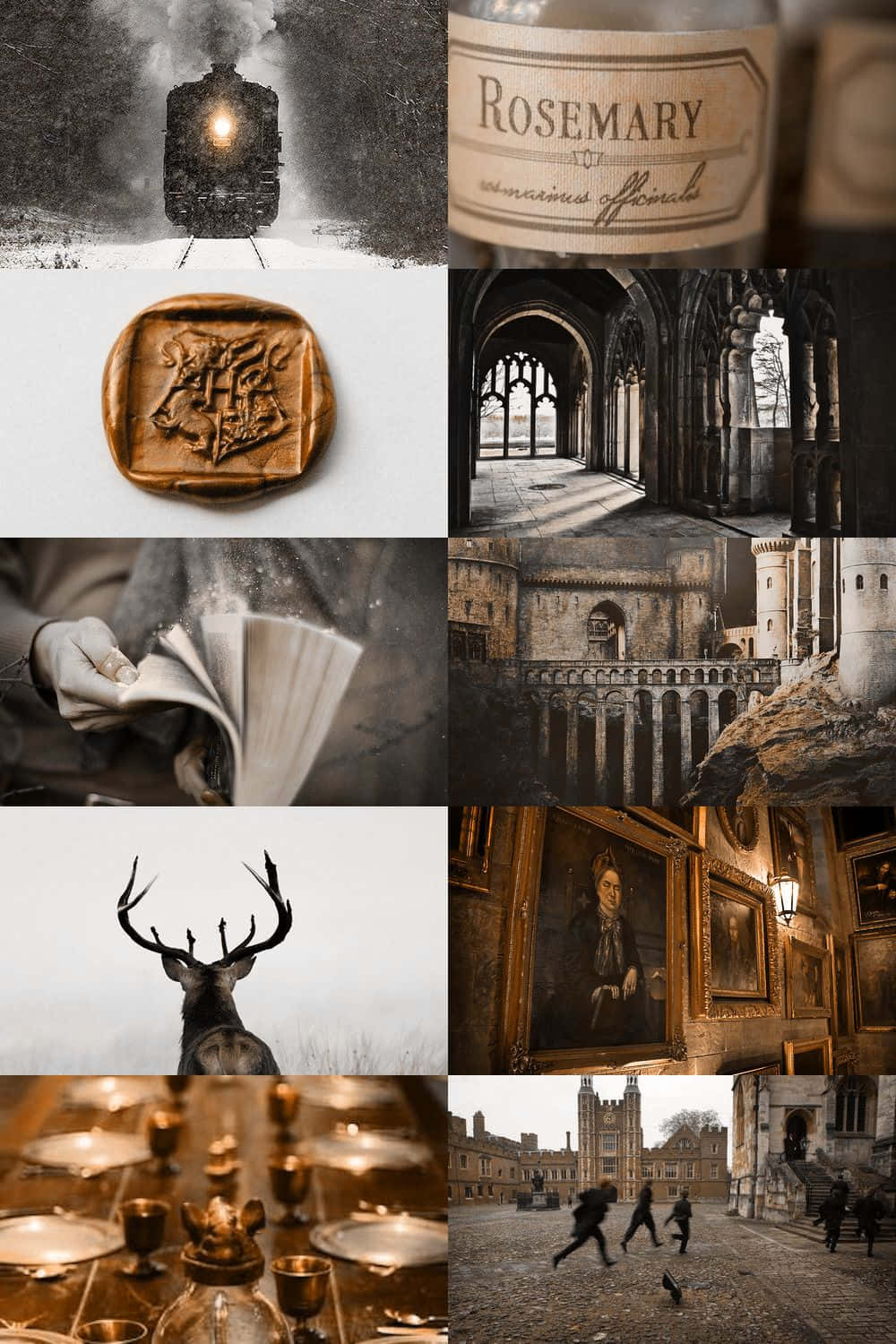 Mandhari ya Kupendeza ya Hogwarts Picha ya Ukuta