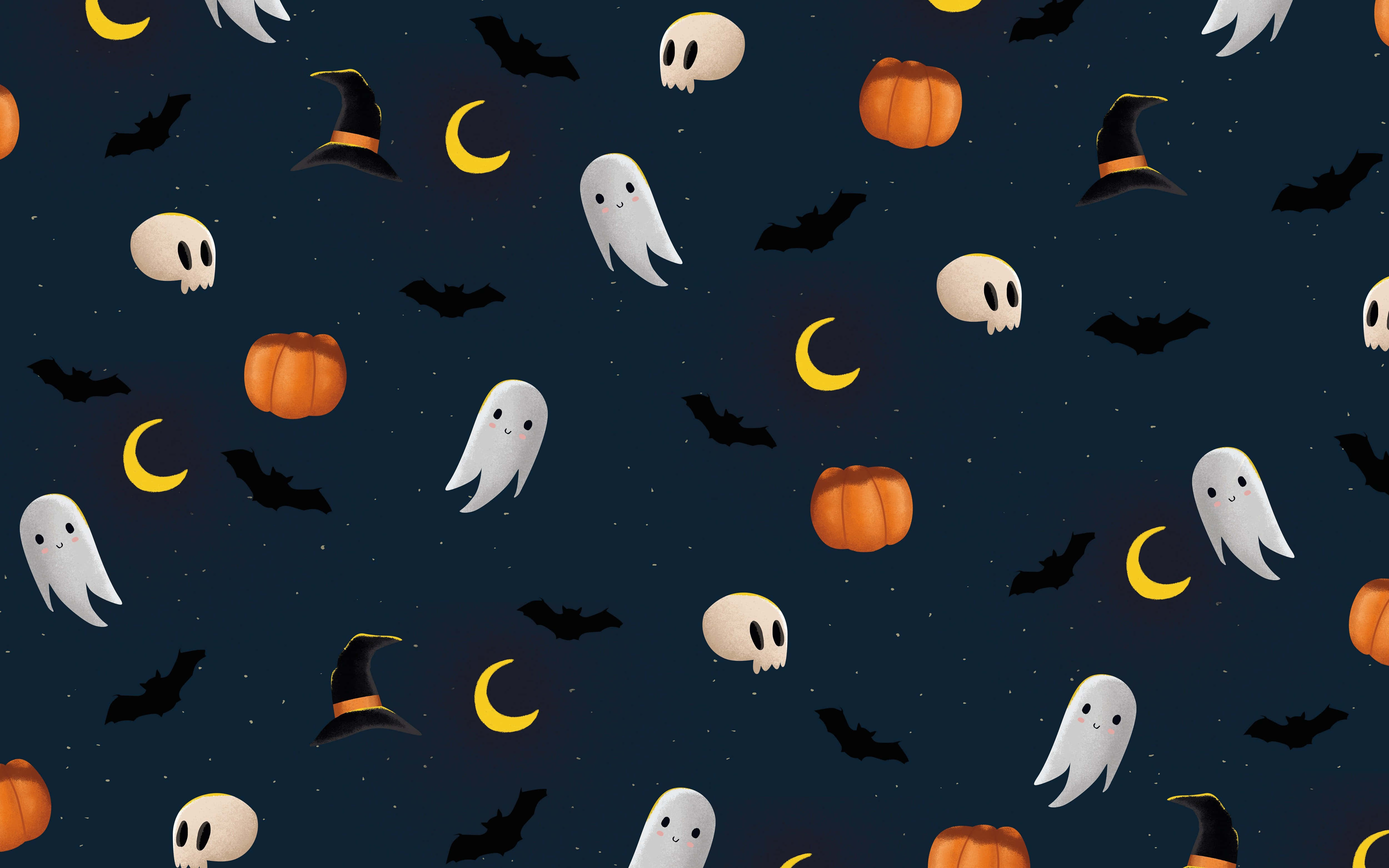 Mandhari ya Kupendeza ya Halloween Picha ya Ukuta