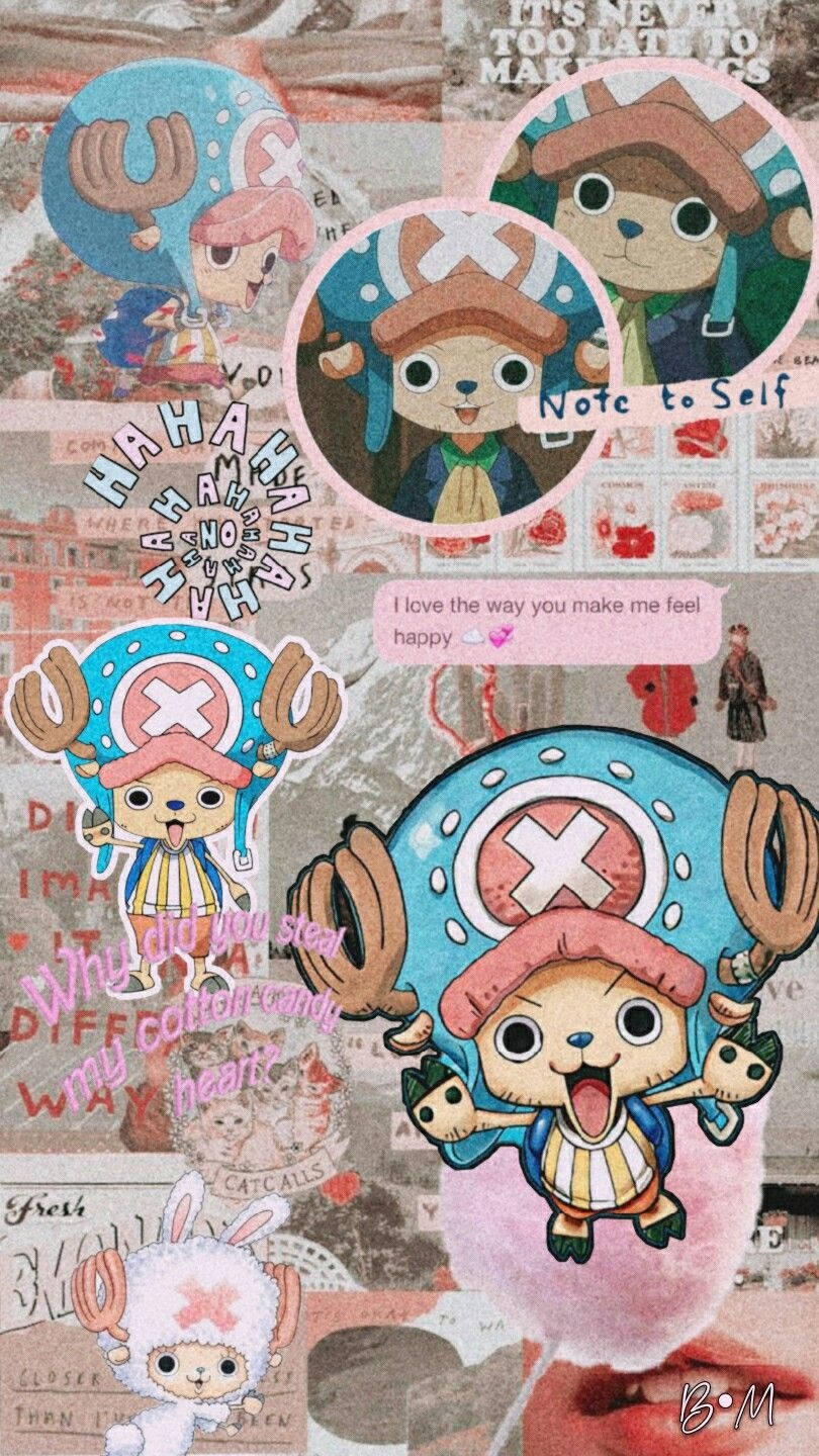 Mandhari ya Kupendeza ya Chopper One Piece Picha ya Ukuta