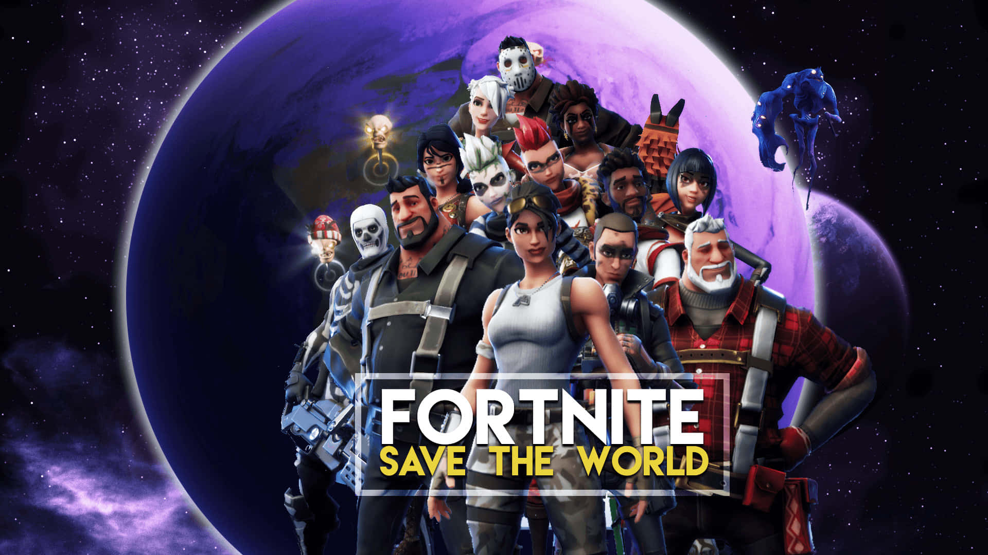 Mandhari ya kupendeza ya Fortnite Picha ya Ukuta