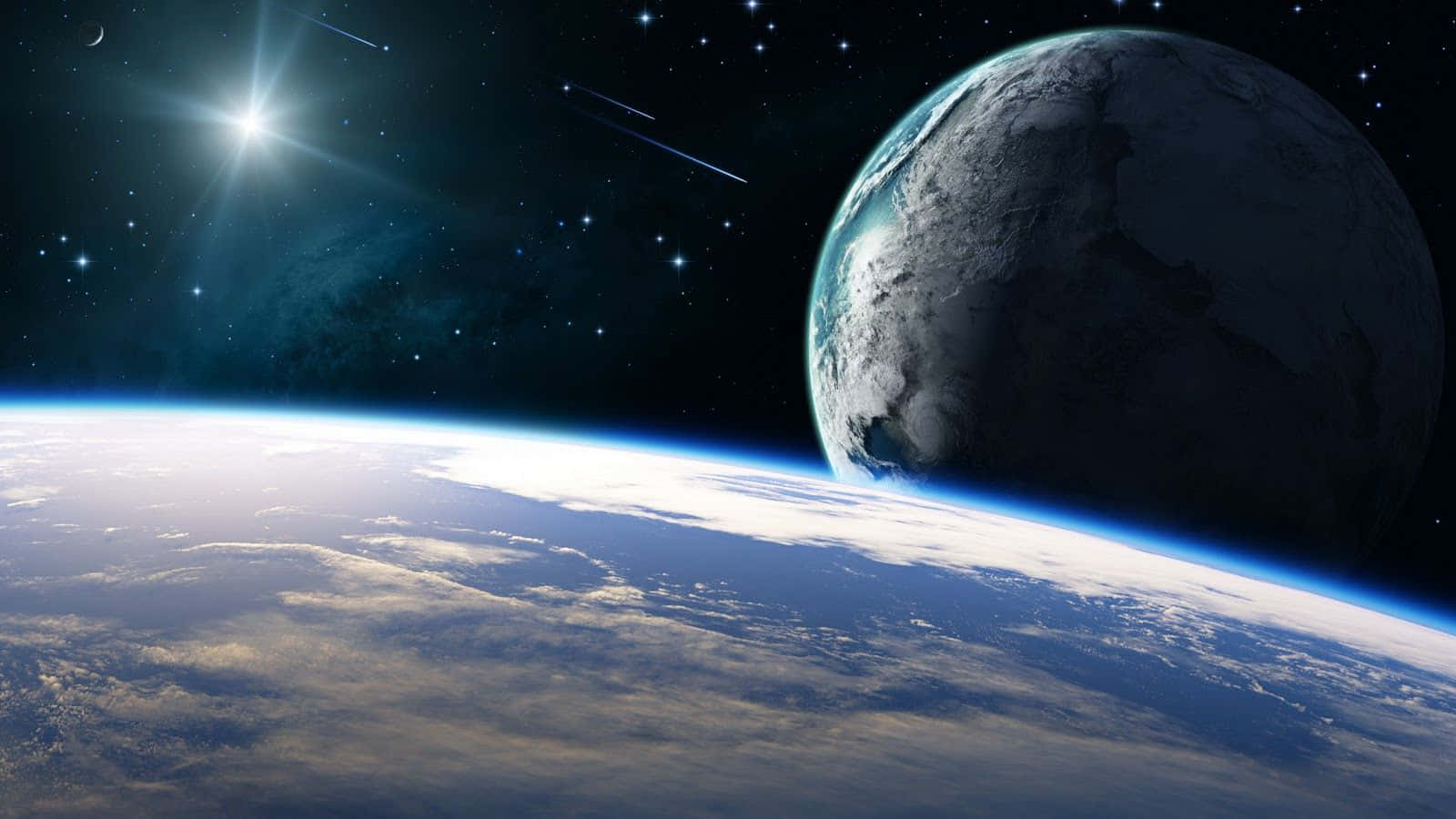Mandhari ya Kuvutia ya Anga la Cosmic Picha ya Ukuta