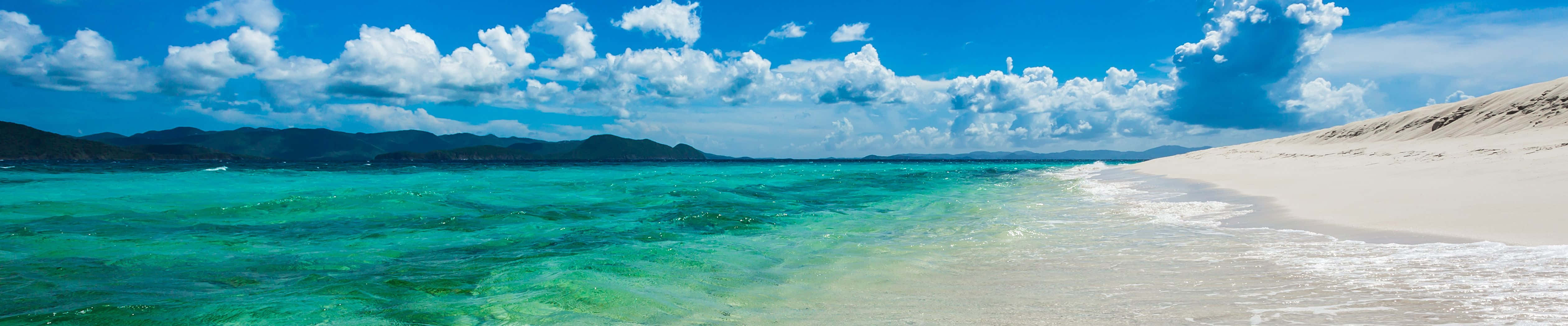 Mandhari ya Kuvutia ya Sandy Cay kwa Skrini ya Pixel 3 Picha ya Ukuta