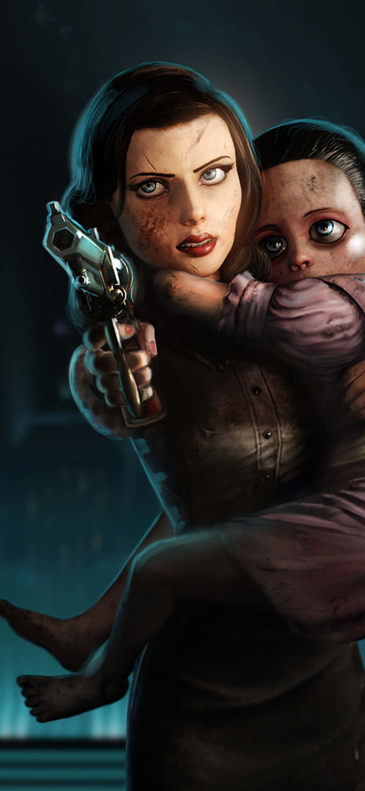 Mesmerizing Bioshock Infinite Background on iPhone Xs Max Picha ya Ukuta