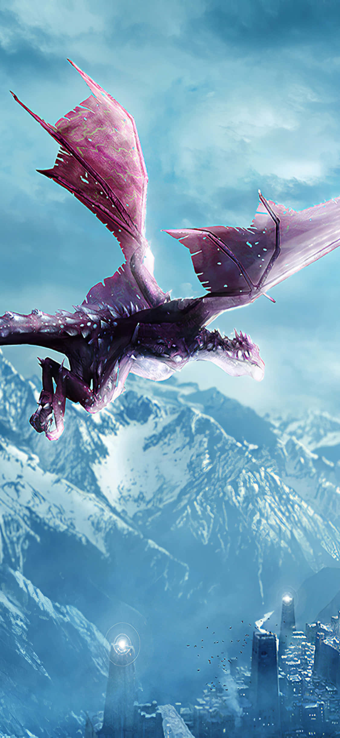 Background ya Kipekee ya Dragon Age Inquisition kwenye iPhone Xs Picha ya Ukuta