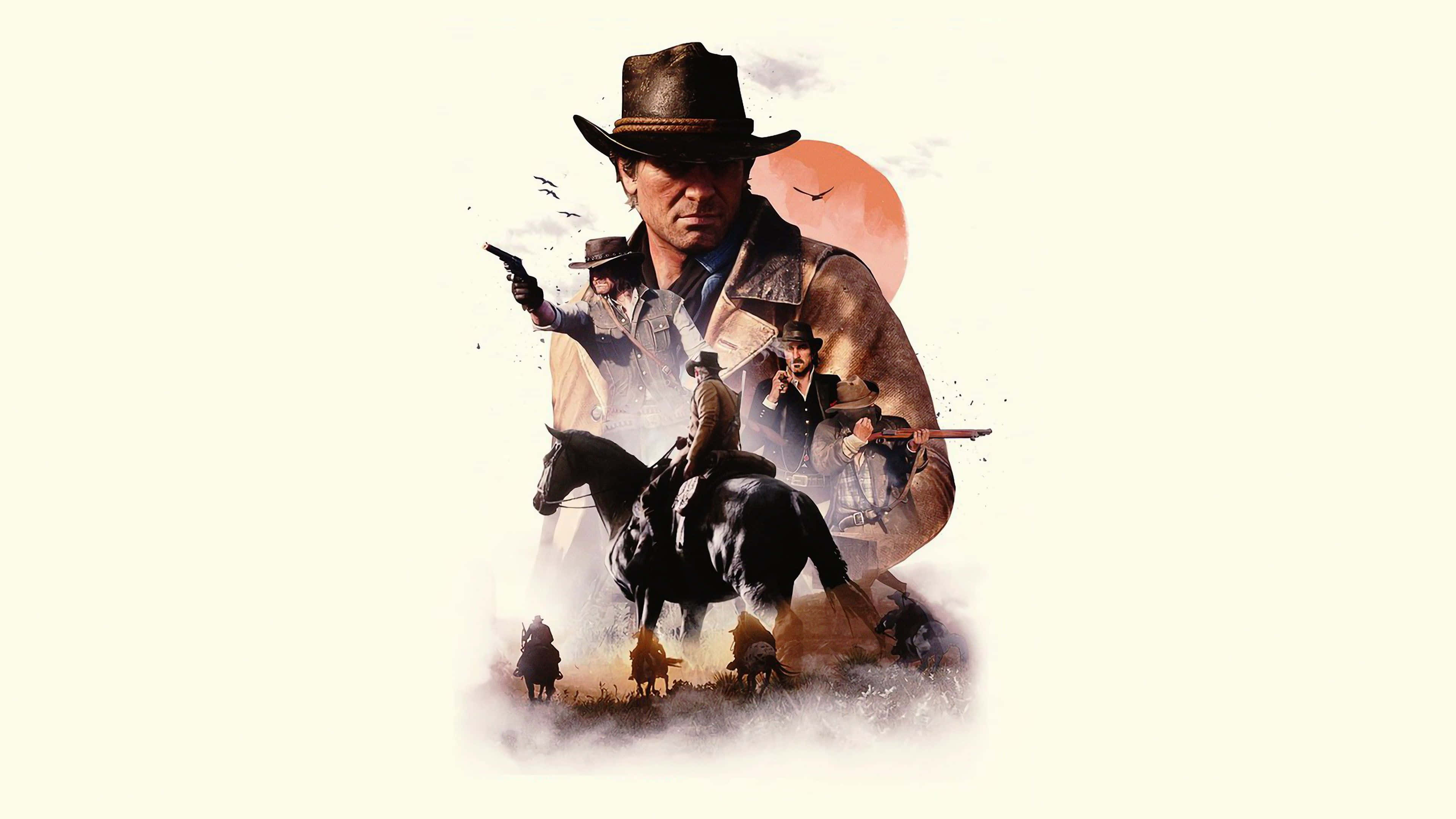Mandhari ya Kuvutia ya Magharibi kutoka Red Dead Redemption 2 Picha ya Ukuta
