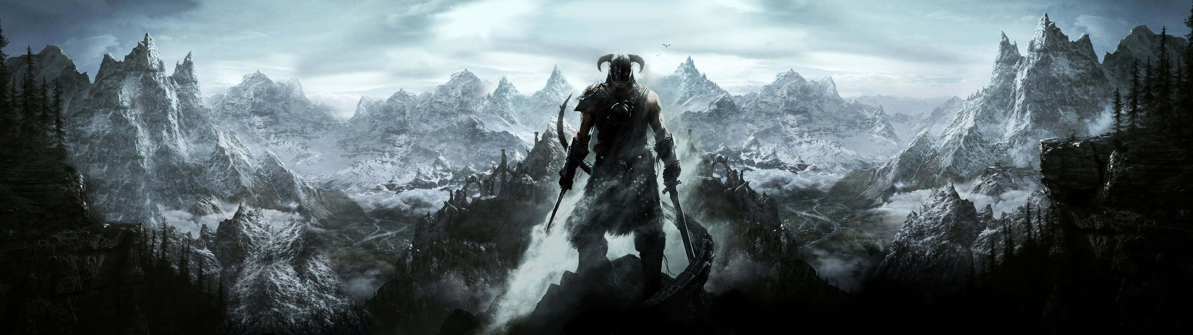 Mandhari ya Kuvutia ya Skyrim kwa Skrini ya Pixel 3 Picha ya Ukuta