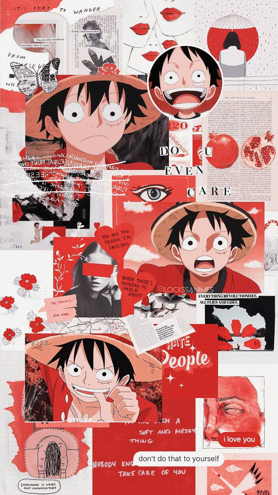 Mandhari ya Luffy Mpenzi Asiye na Matumaini Picha ya Ukuta